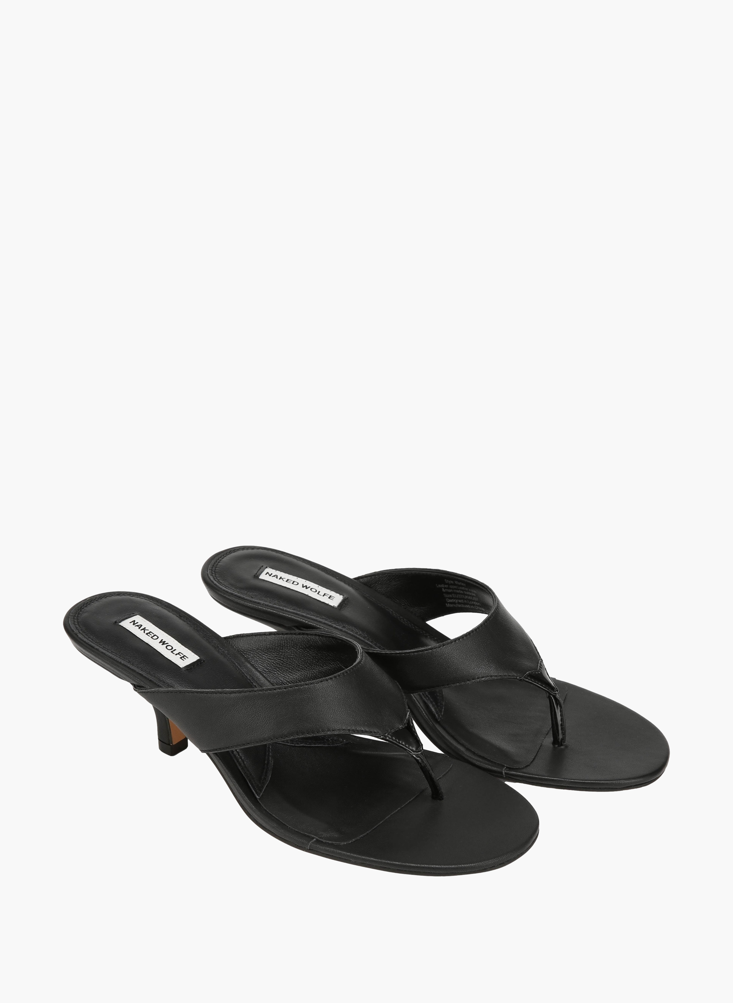 Marley Pumps aus Leder NAKED WOLFE Schwarz