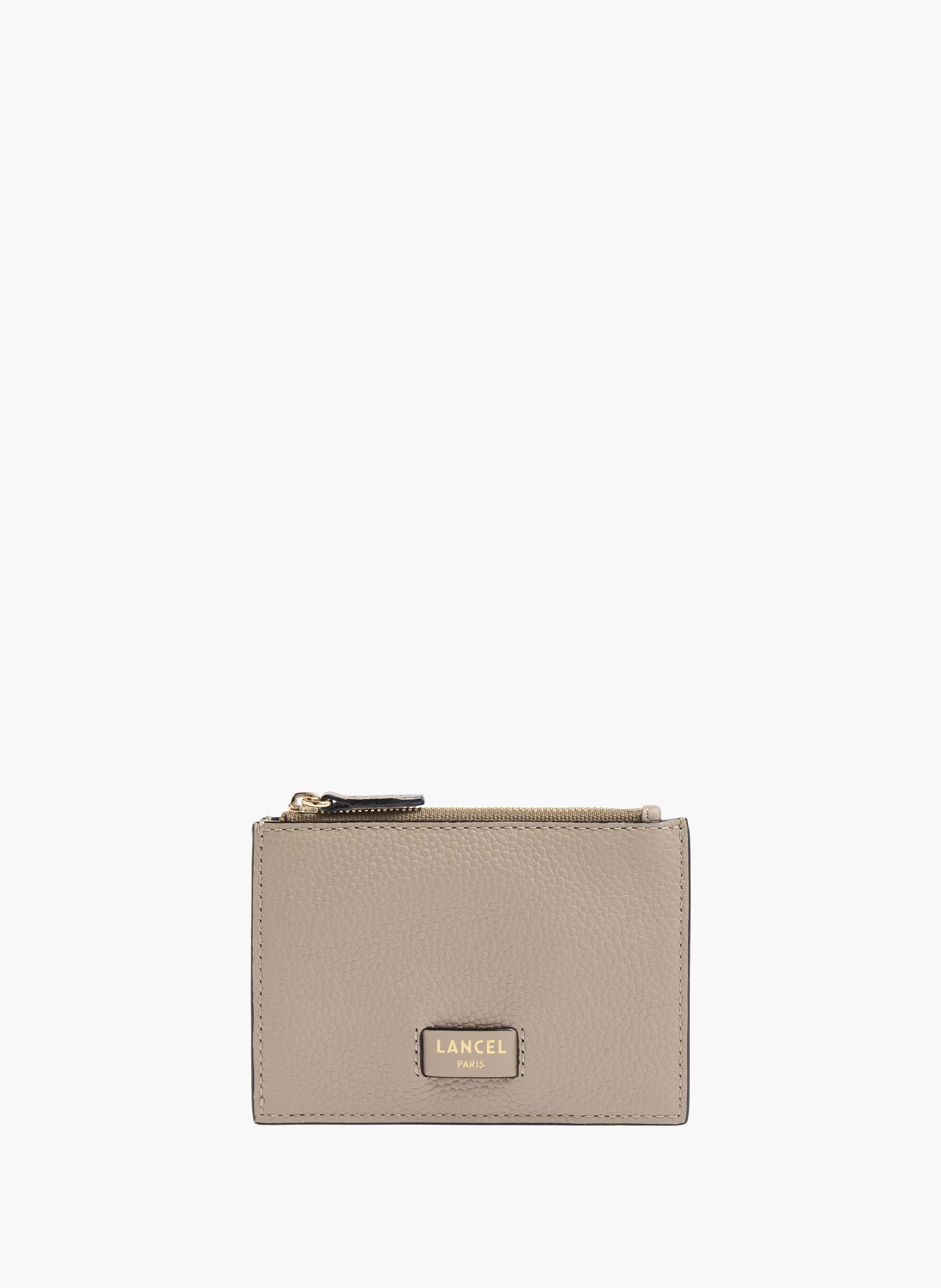Porte-cartes ninon de lancel en cuirs de vachette graine & lisse LANCEL Gris