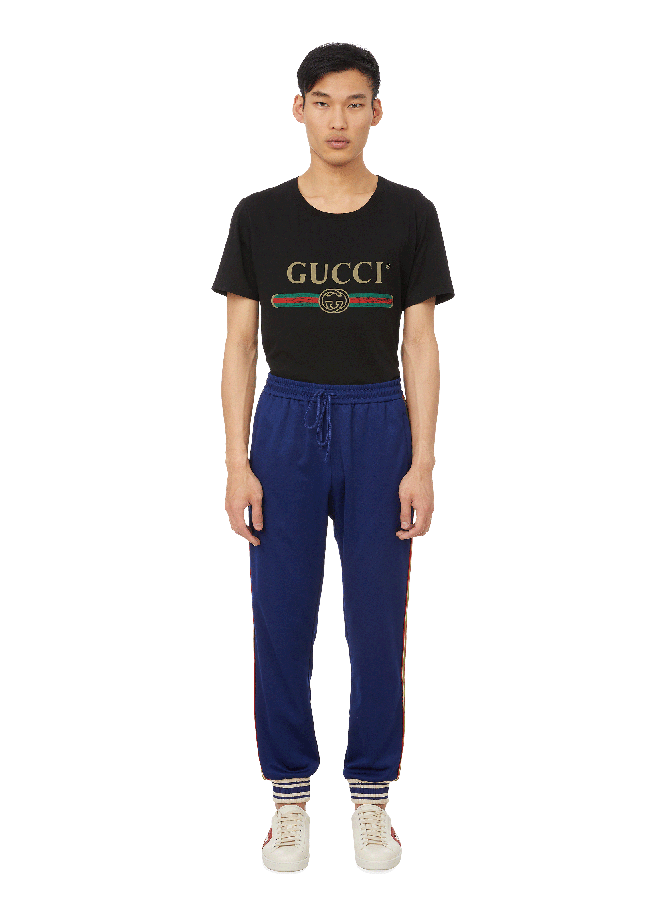 TECHNICAL JERSEY JOGGERS - GUCCI for MEN | Printemps.com
