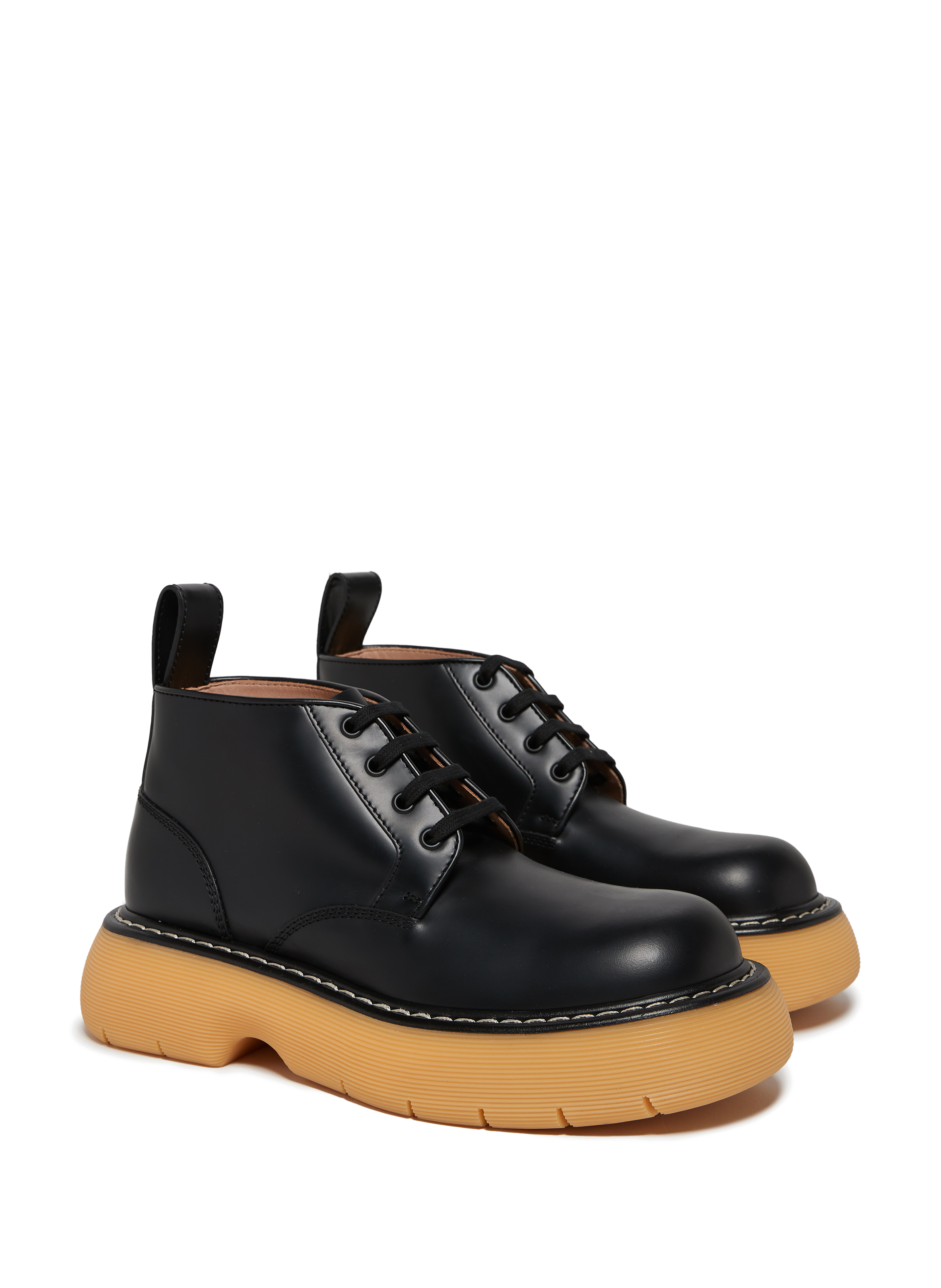 Bottines Bounce en cuir de veau BOTTEGA VENETA Noir