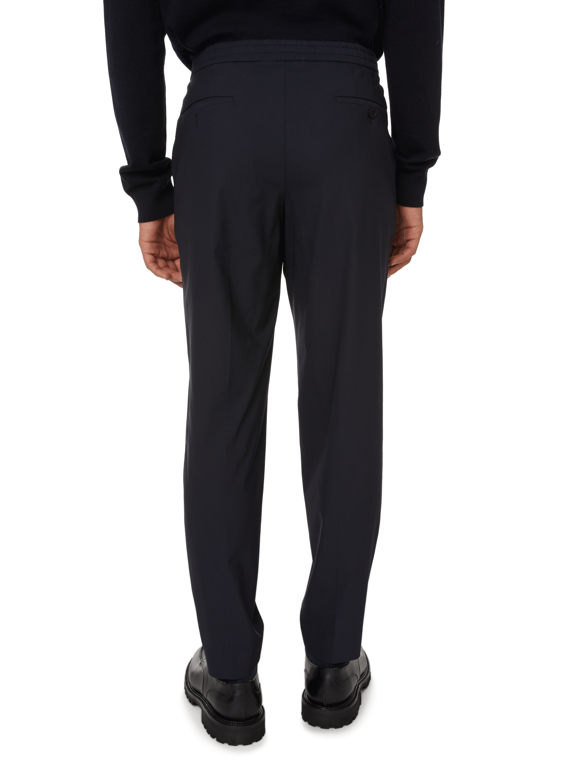 Wool-blend cigarette trousers SAISON 1865 Blue