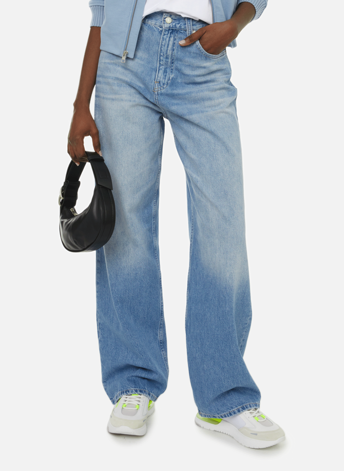 Jeans mit weitem Bein aus Baumwolle und recycelter Baumwolle CALVIN KLEIN
