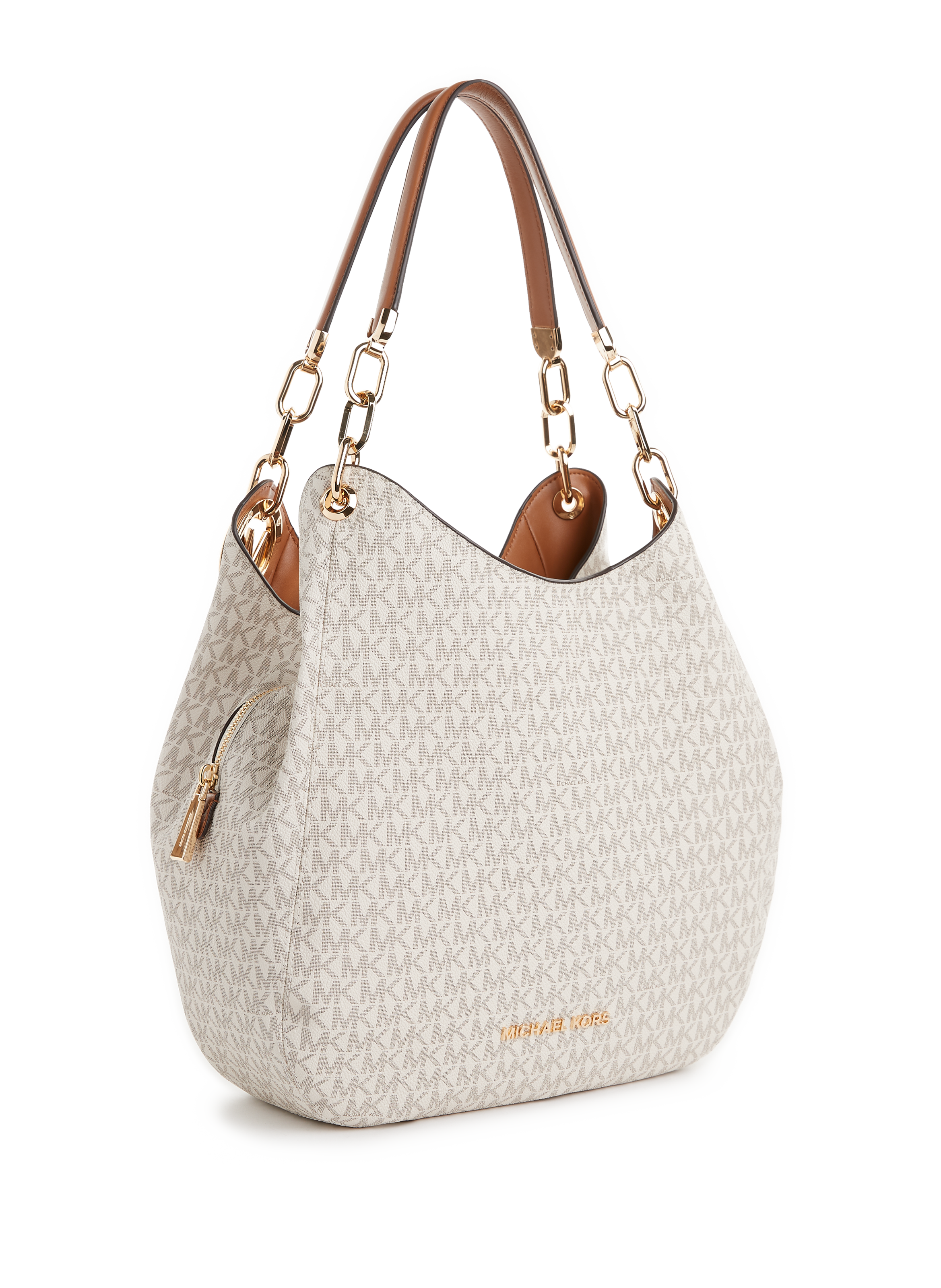 Monogrammed shoulder bag MICHAEL KORS Brown