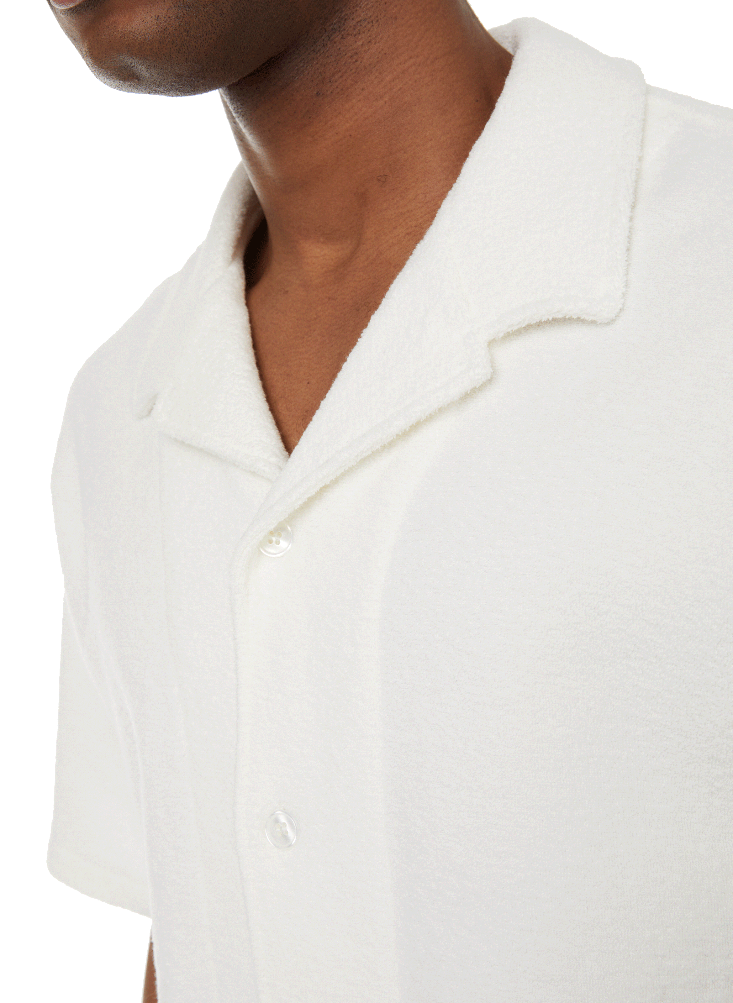 Chemise à manches courtes Beige