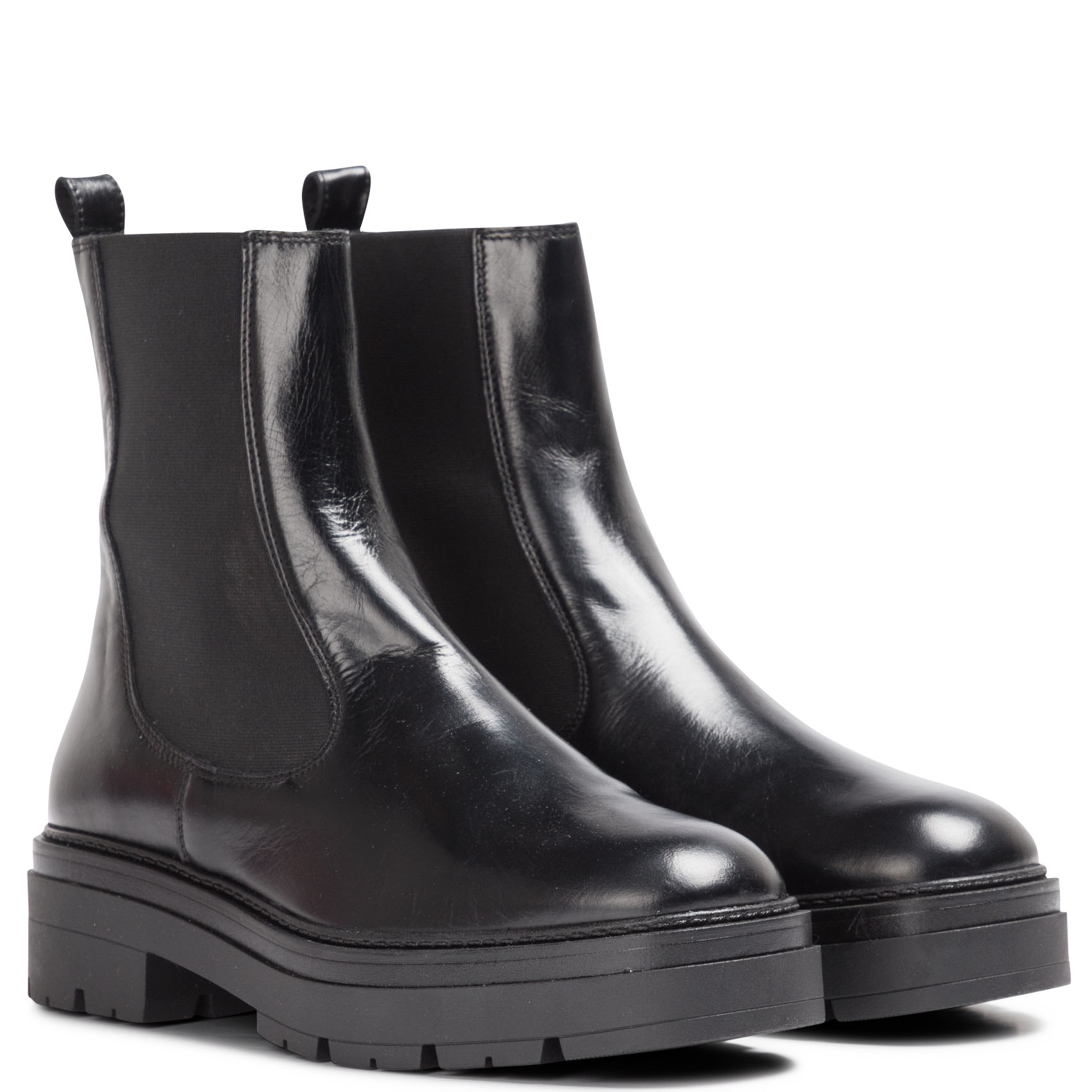 Bottines en cuir picus JONAK Noir