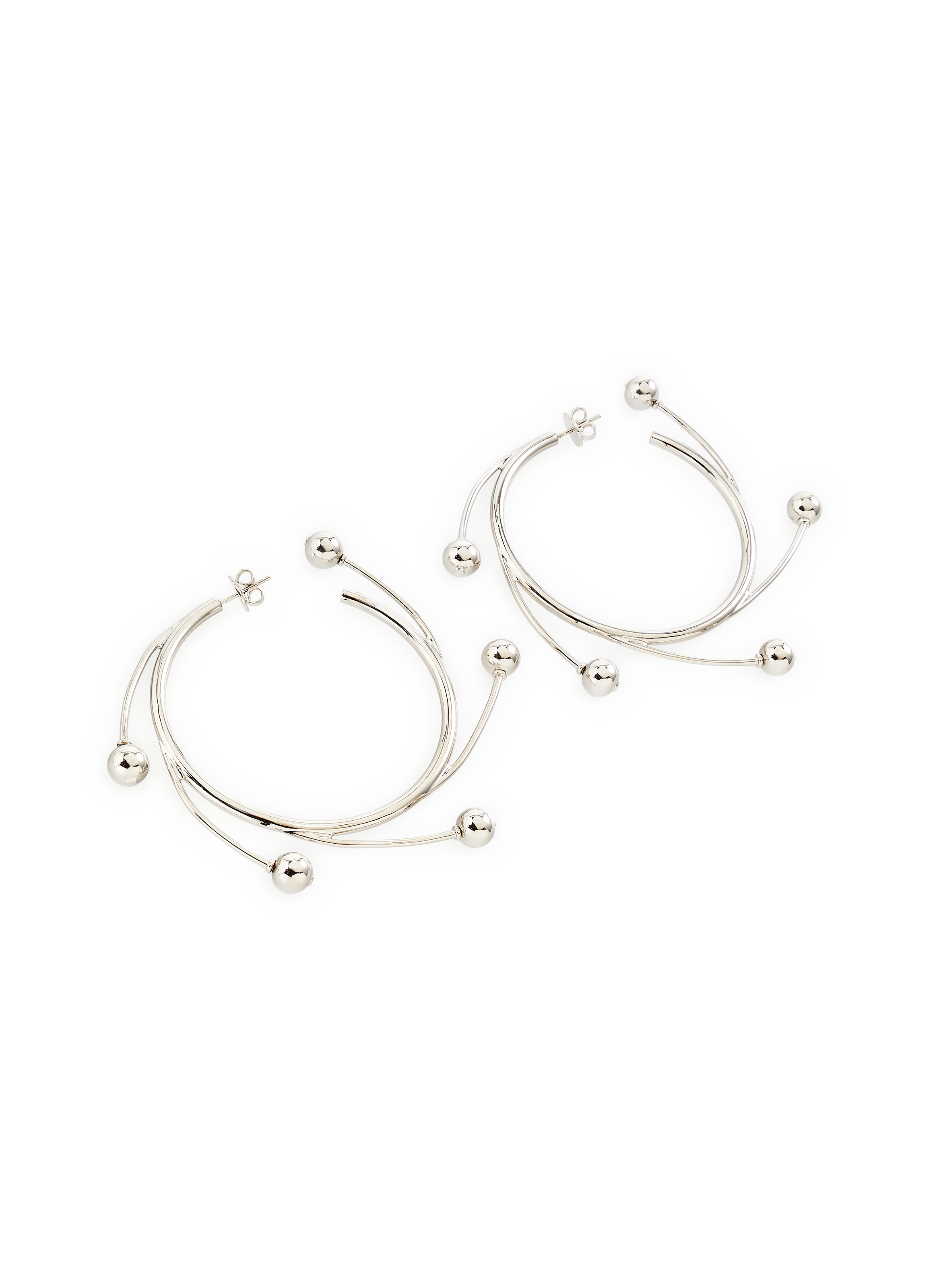 Boucles d&#039;oreille en laiton HUGO KREIT Argent