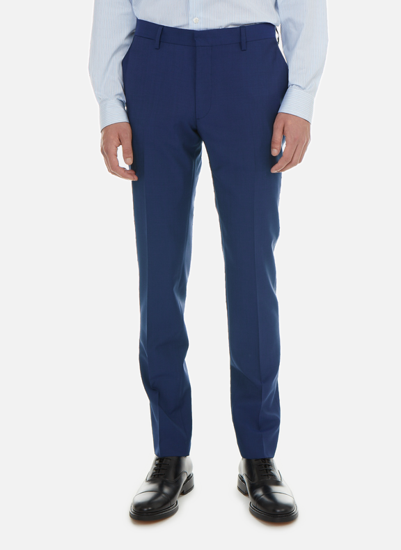 SAISON 1865 Wool and mohair suit trousers Blue
