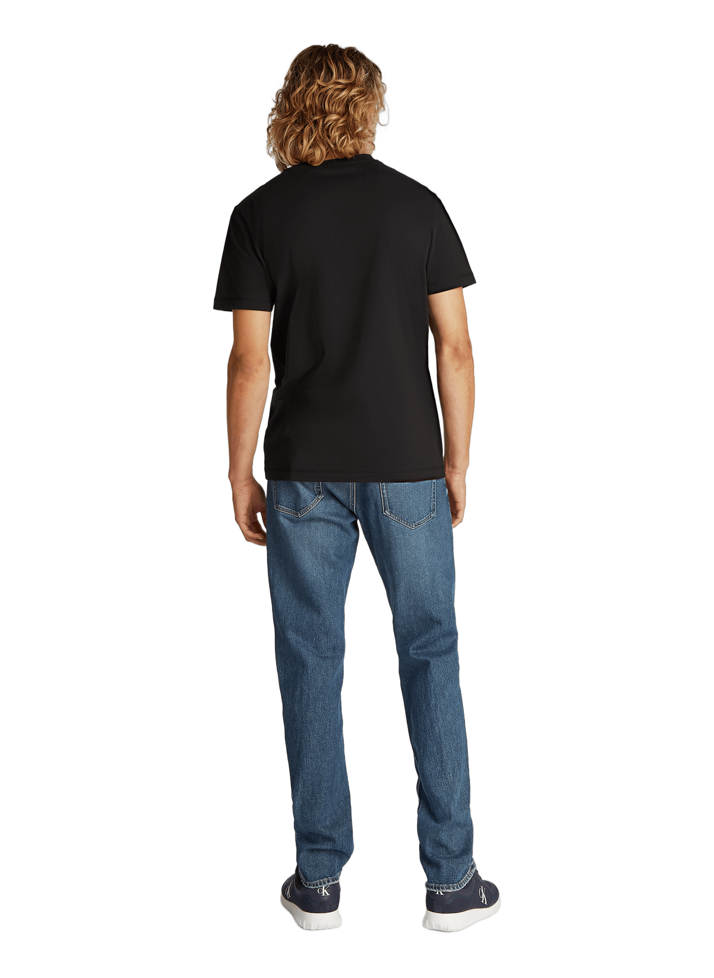 T-shirt logo en coton  CALVIN KLEIN Noir