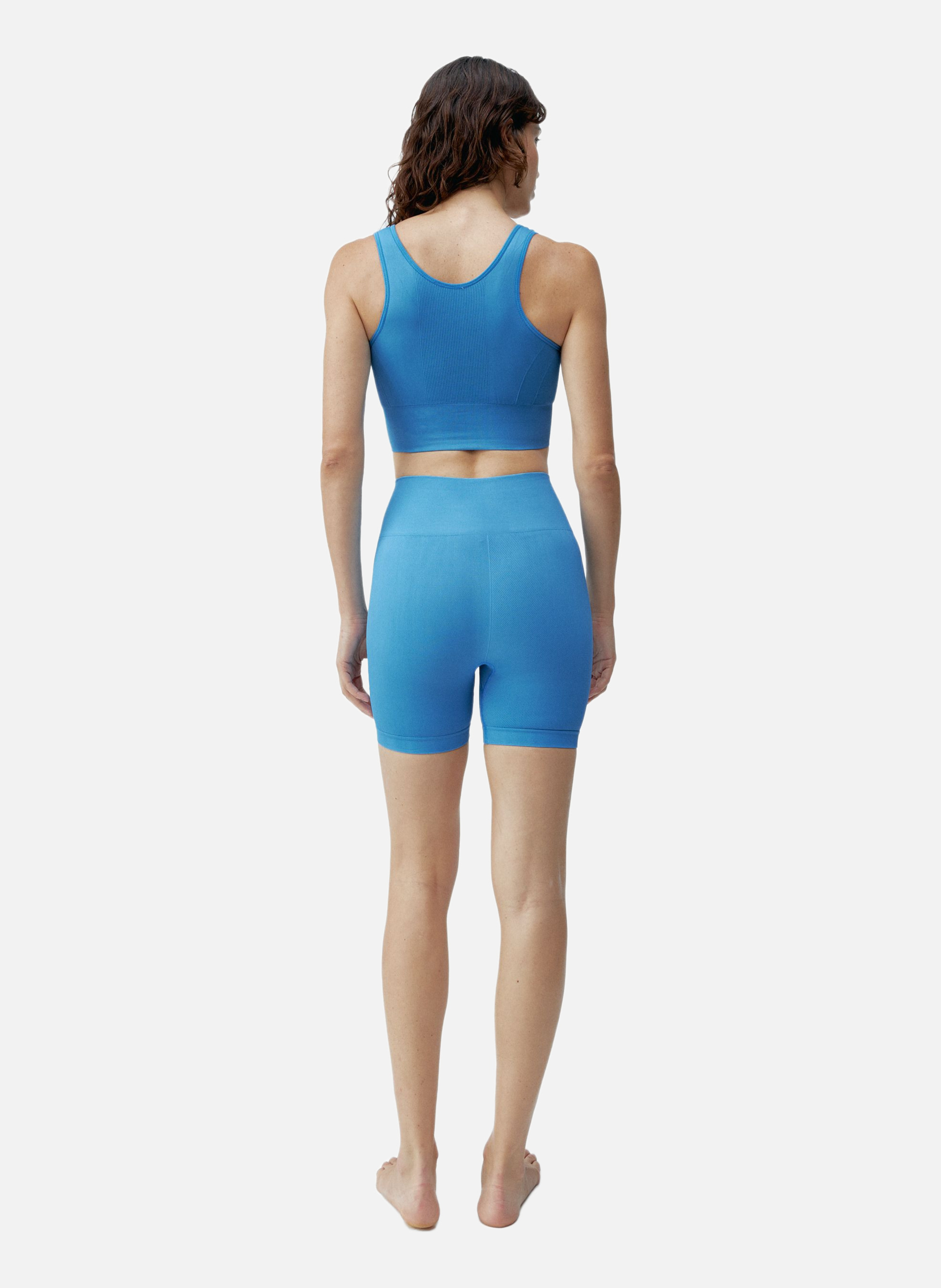 Short sport femme cycliste urdhva BORN LIVING YOGA Bleu