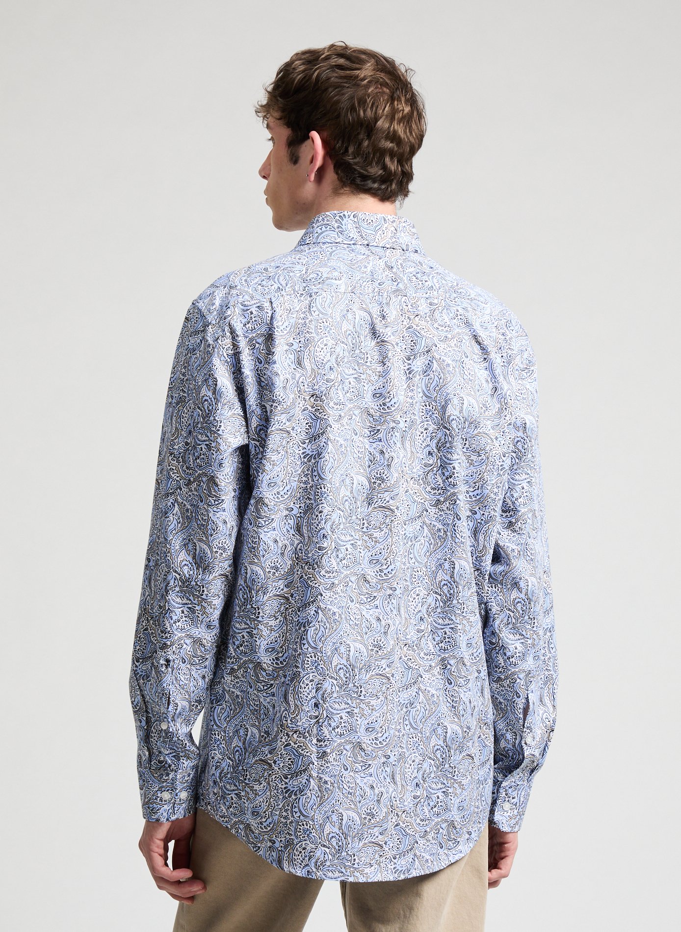 Chemise à motif en coton  SEIDENSTICKER Bleu