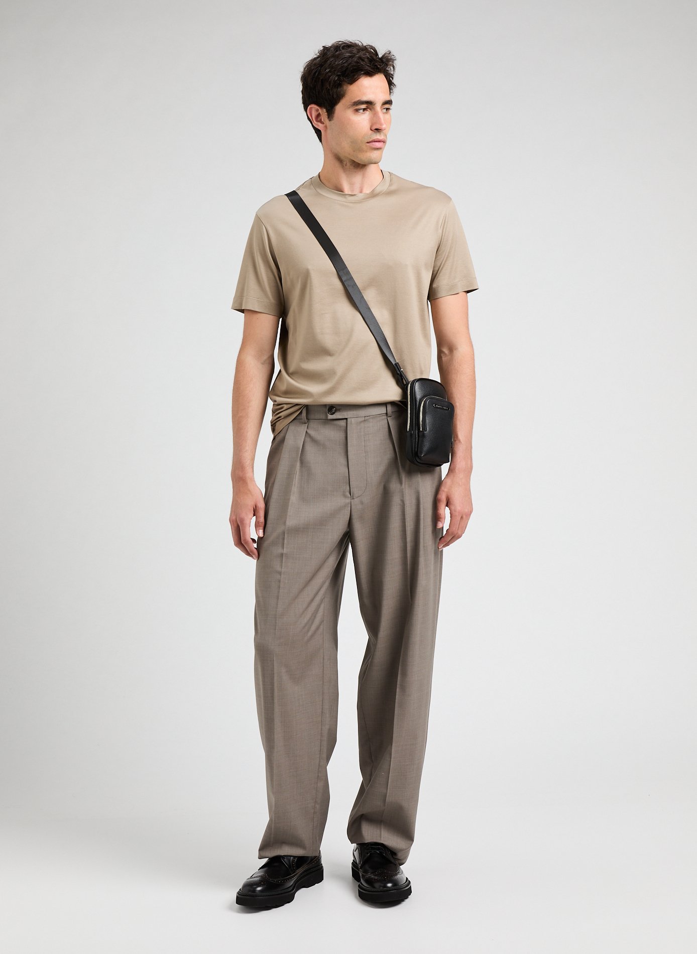 Trendy pleated pants EMPORIO ARMANI Beige