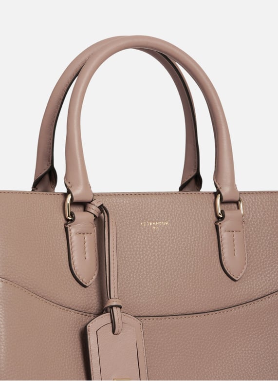 Grand sac Γ main romy en cuir grainΓ© et lisse Le tanneur Femme