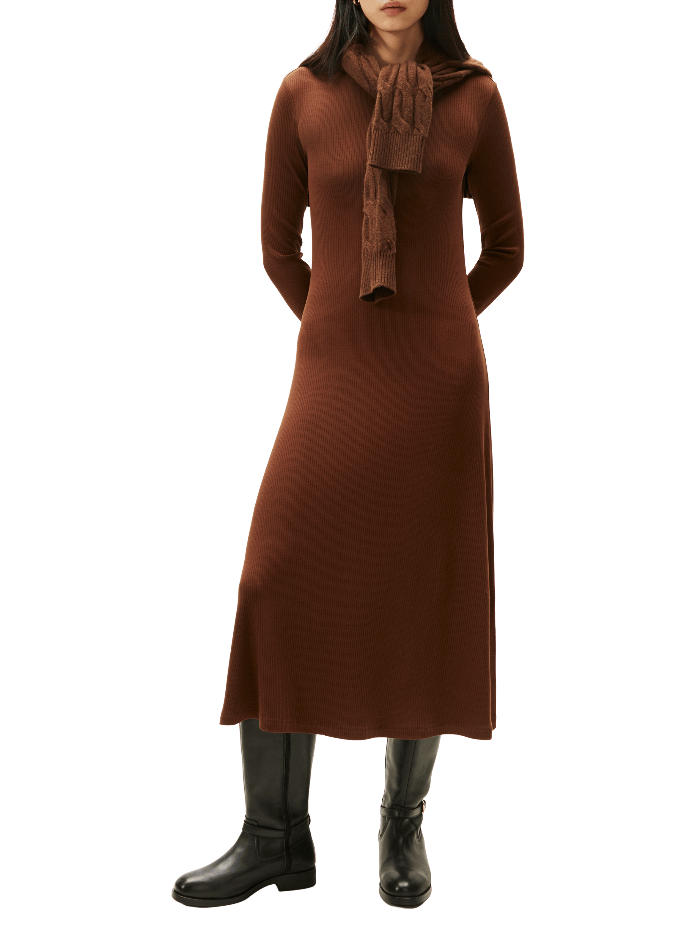 Bottes zippées en cuir TOMMY HILFIGER Noir