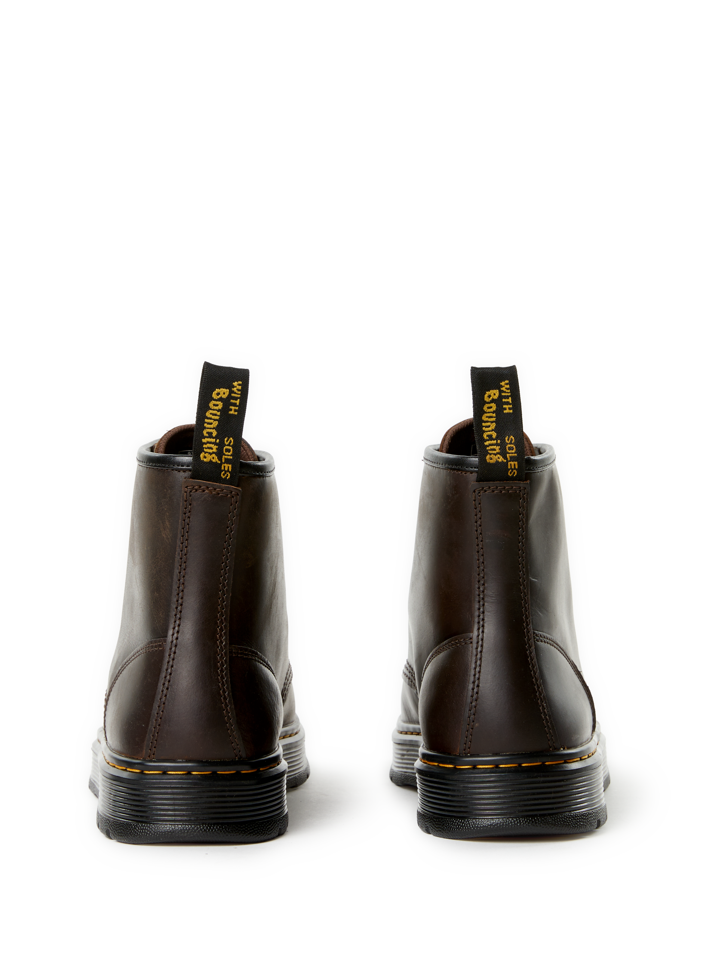 Ankle boots with silver tips DR. MARTENS Brown