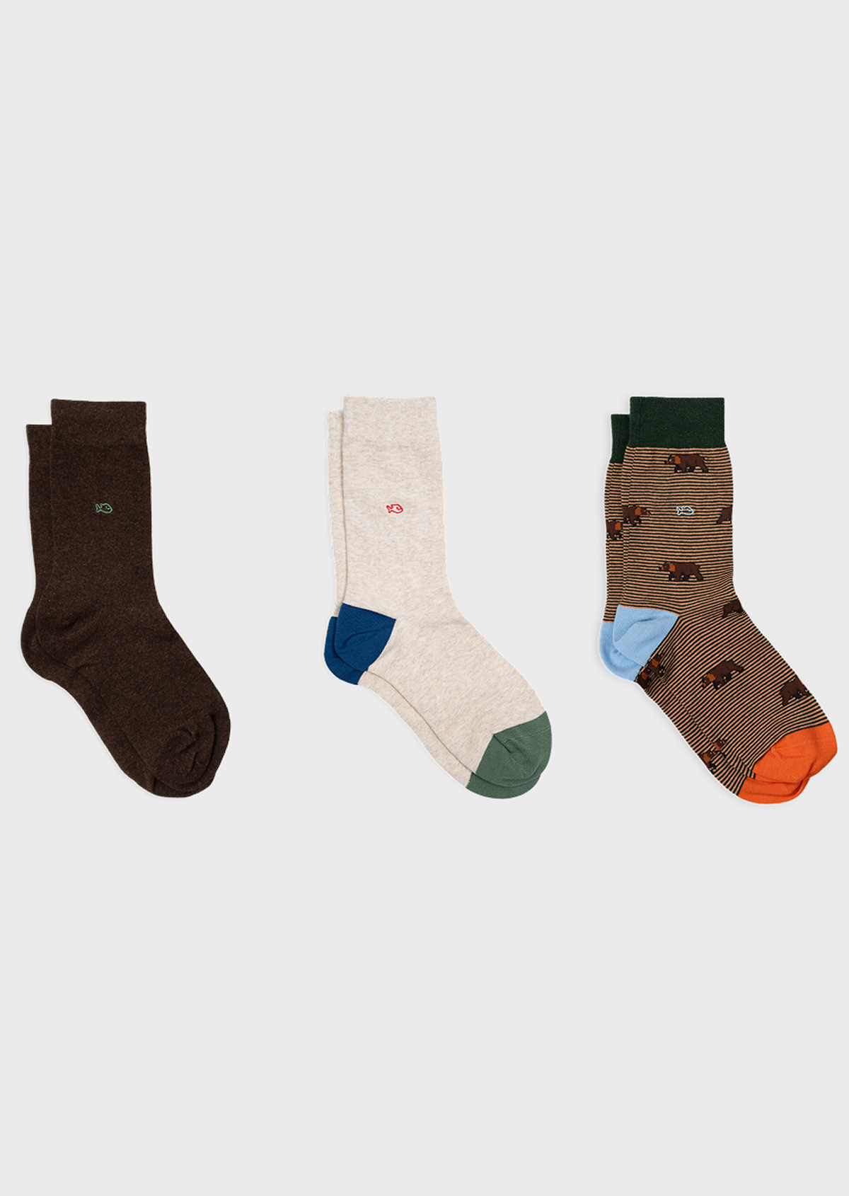 Coffret de 3 chaussettes homme BILLYBELT Vert