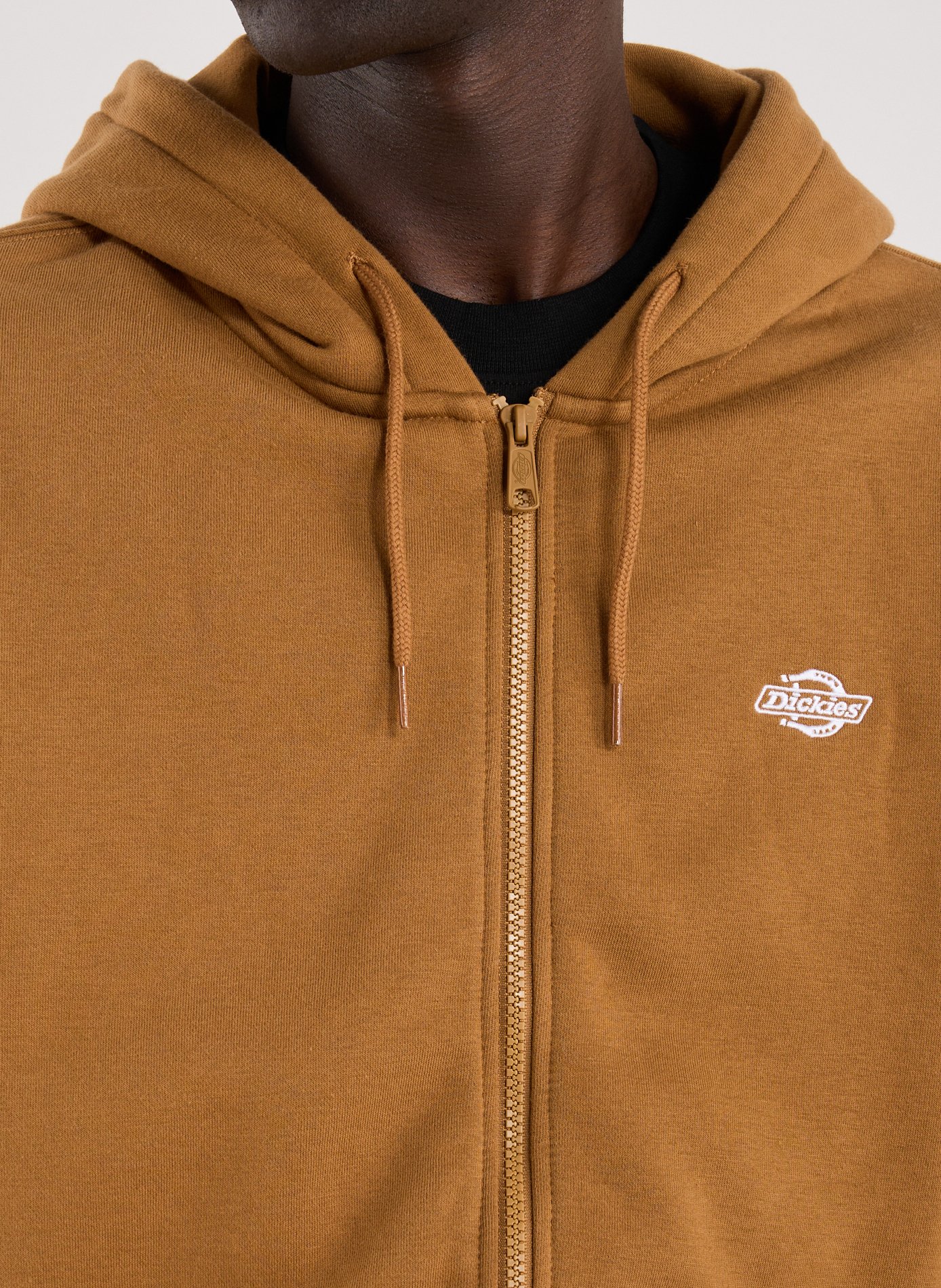 Gilet à capuche en coton mélangé DICKIES Marron