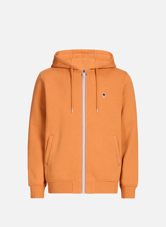 Cotton zip-up hoodie Orange by FAGUO FAGUO Cotton zip-up hoodie Orange