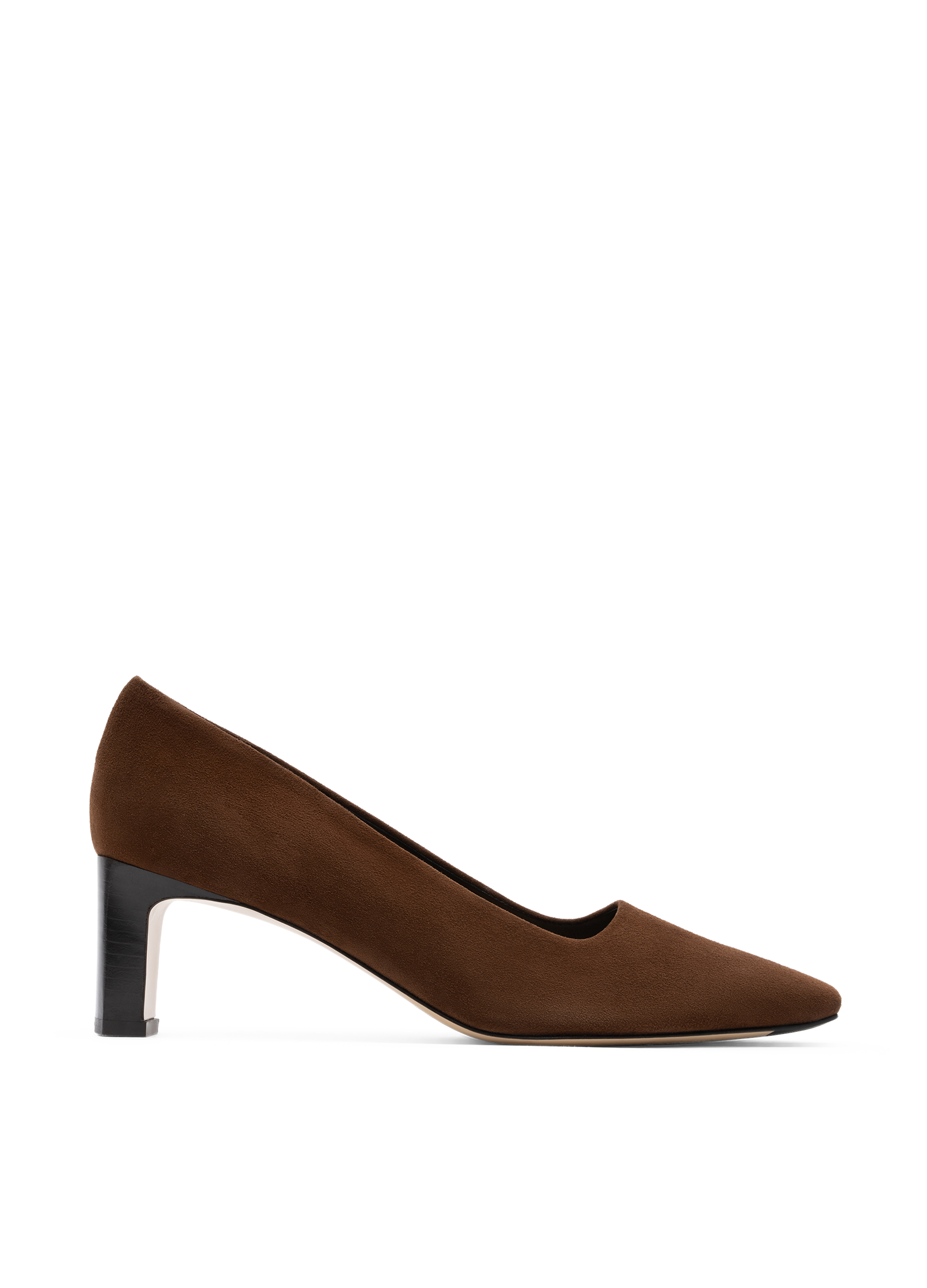 Escarpins alvin en chevre velours PARALLELE Marron