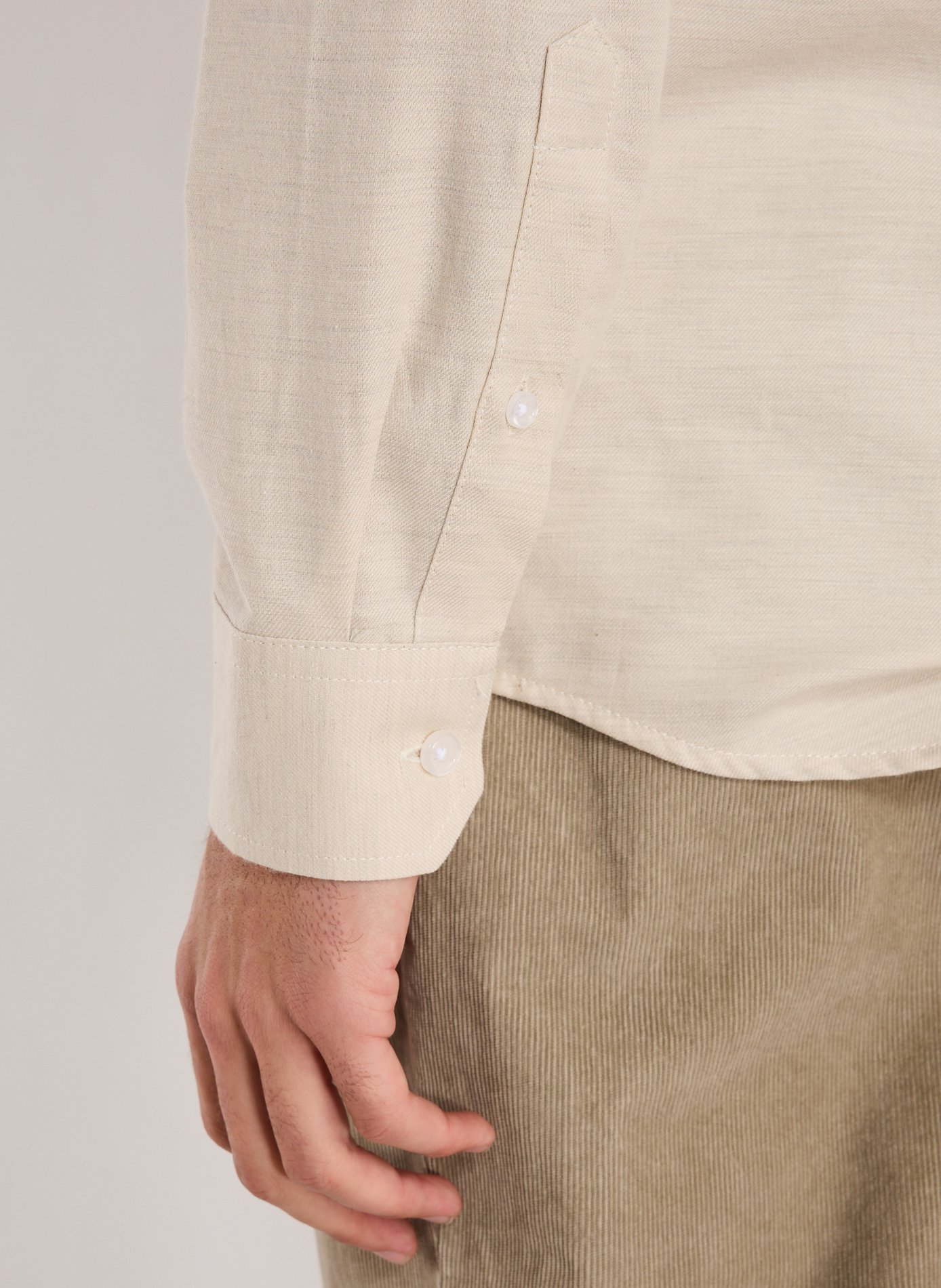 Chemise unie en coton LES DEUX Blanc