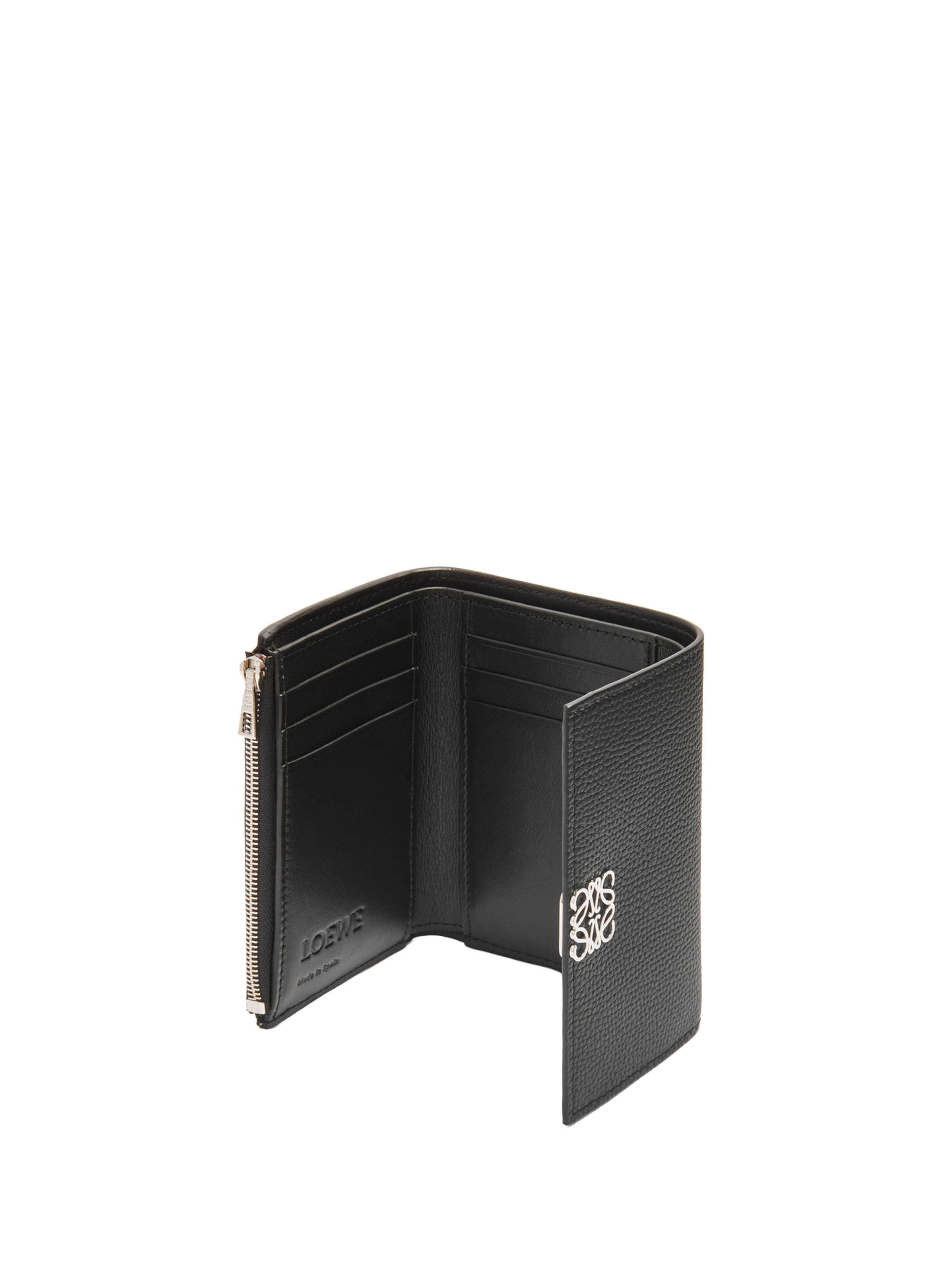 Grained calfskin vertical wallet LOEWE Black