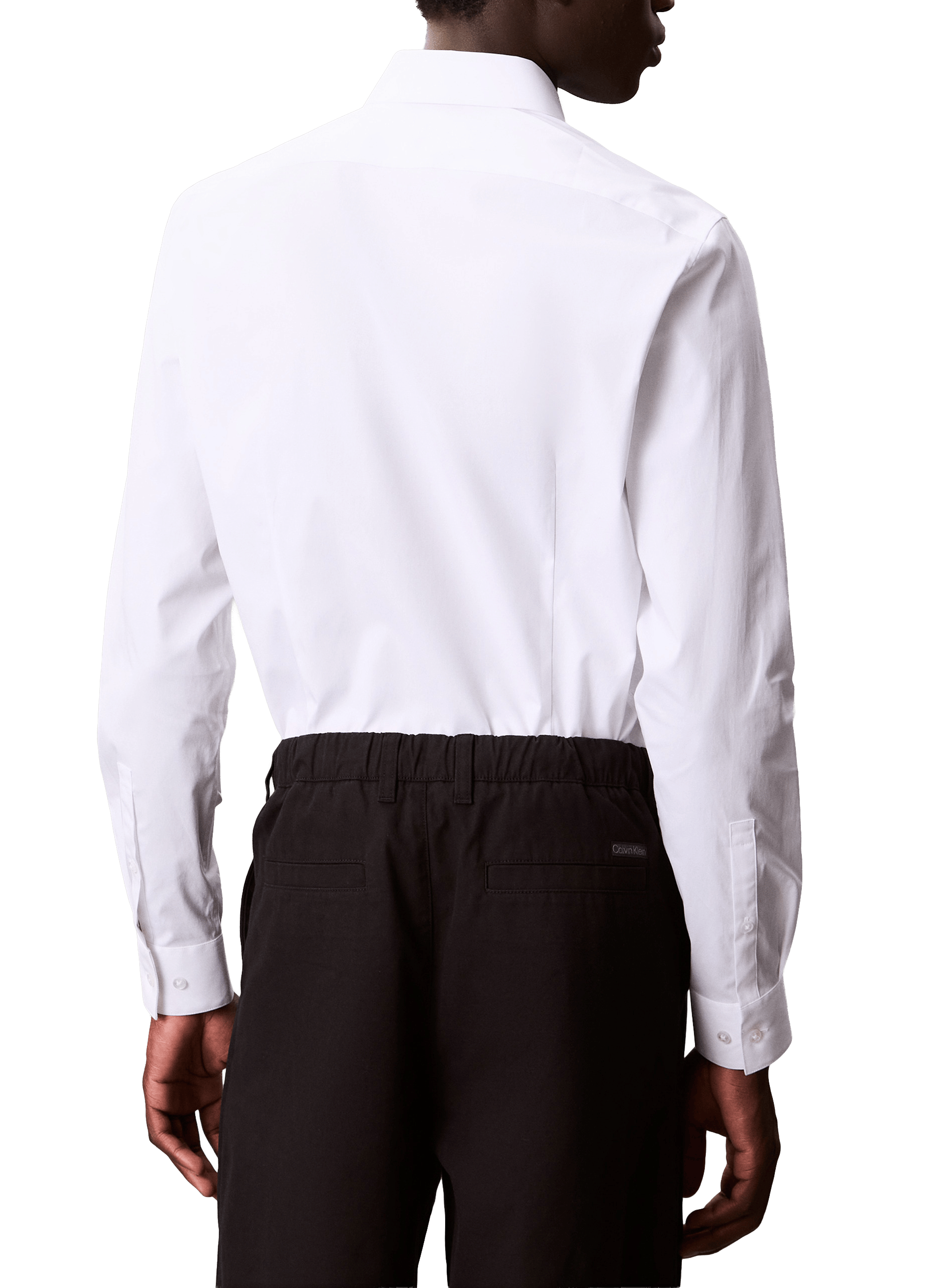 Chemise cintrée classique en coton  CALVIN KLEIN Blanc