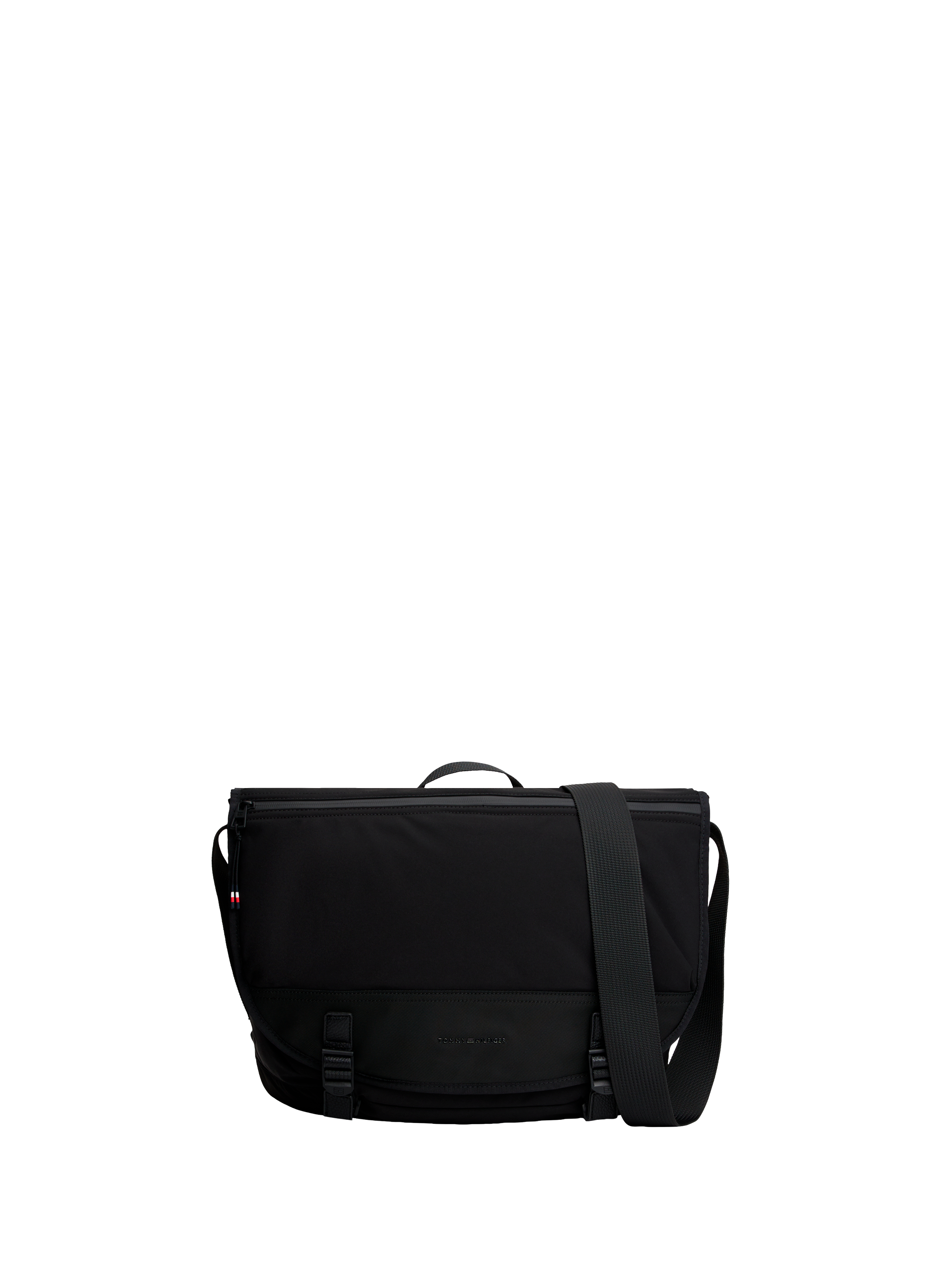 Adjustable shoulder messenger bag TOMMY HILFIGER Black