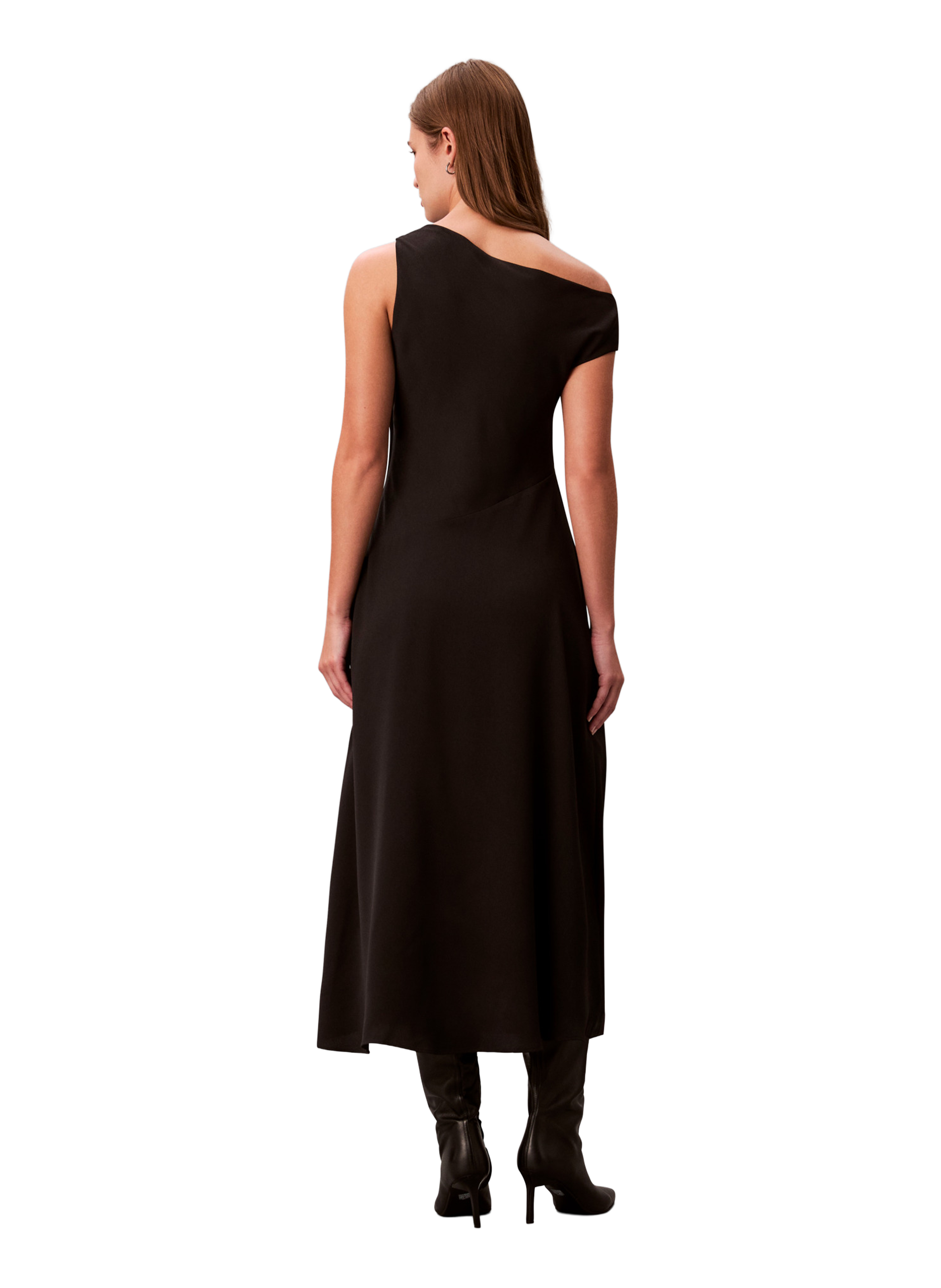 Flared midi dress CALVIN KLEIN Black
