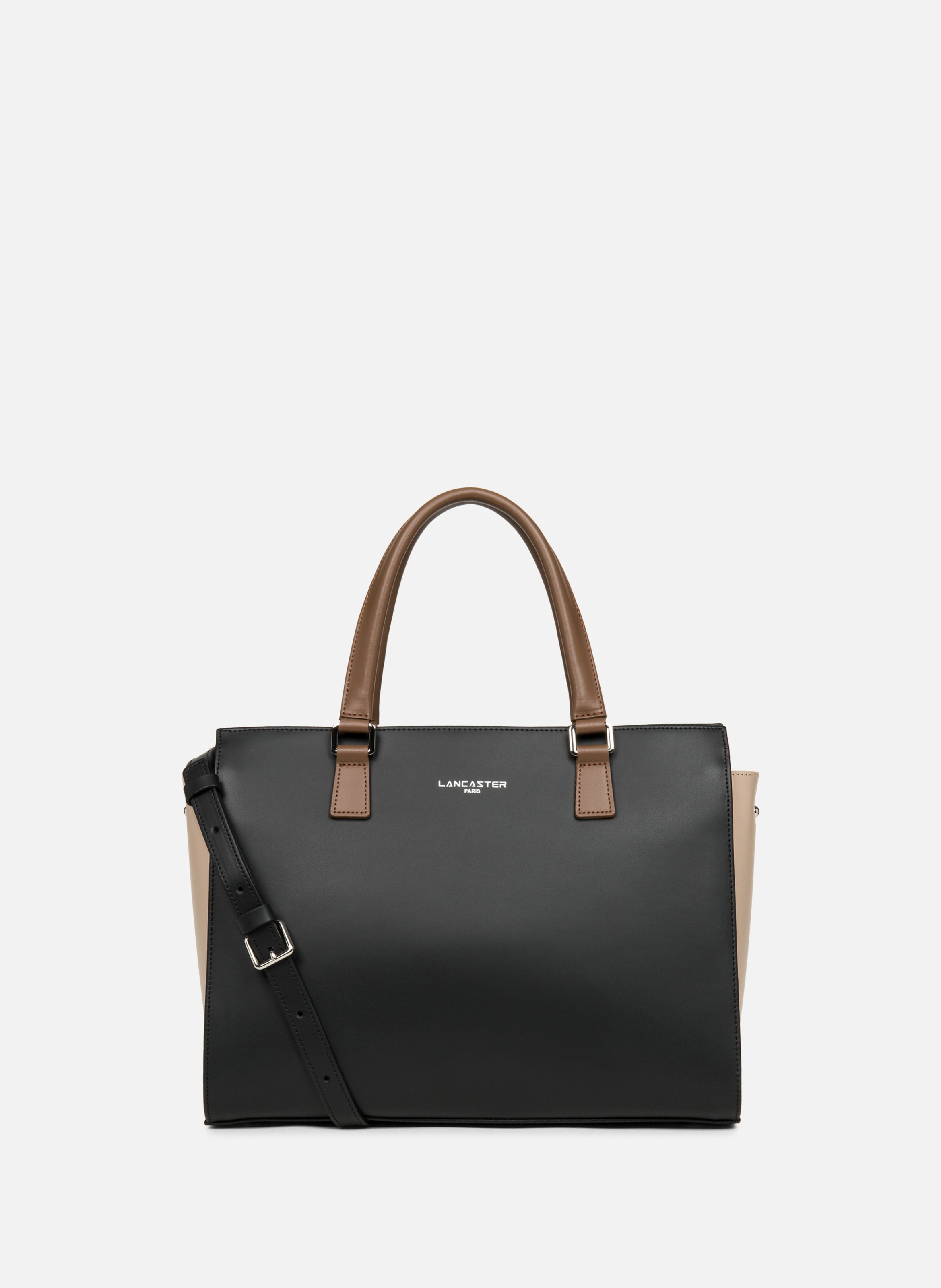 Large tote bag - Smooth LANCASTER Black