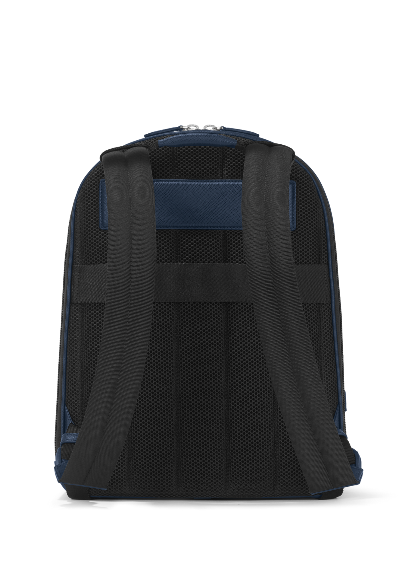 Leather backpack MONTBLANC Blue