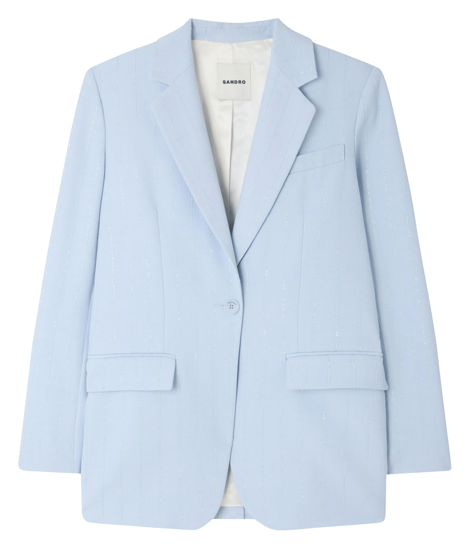 Veste tailleur droite SANDRO Bleu
