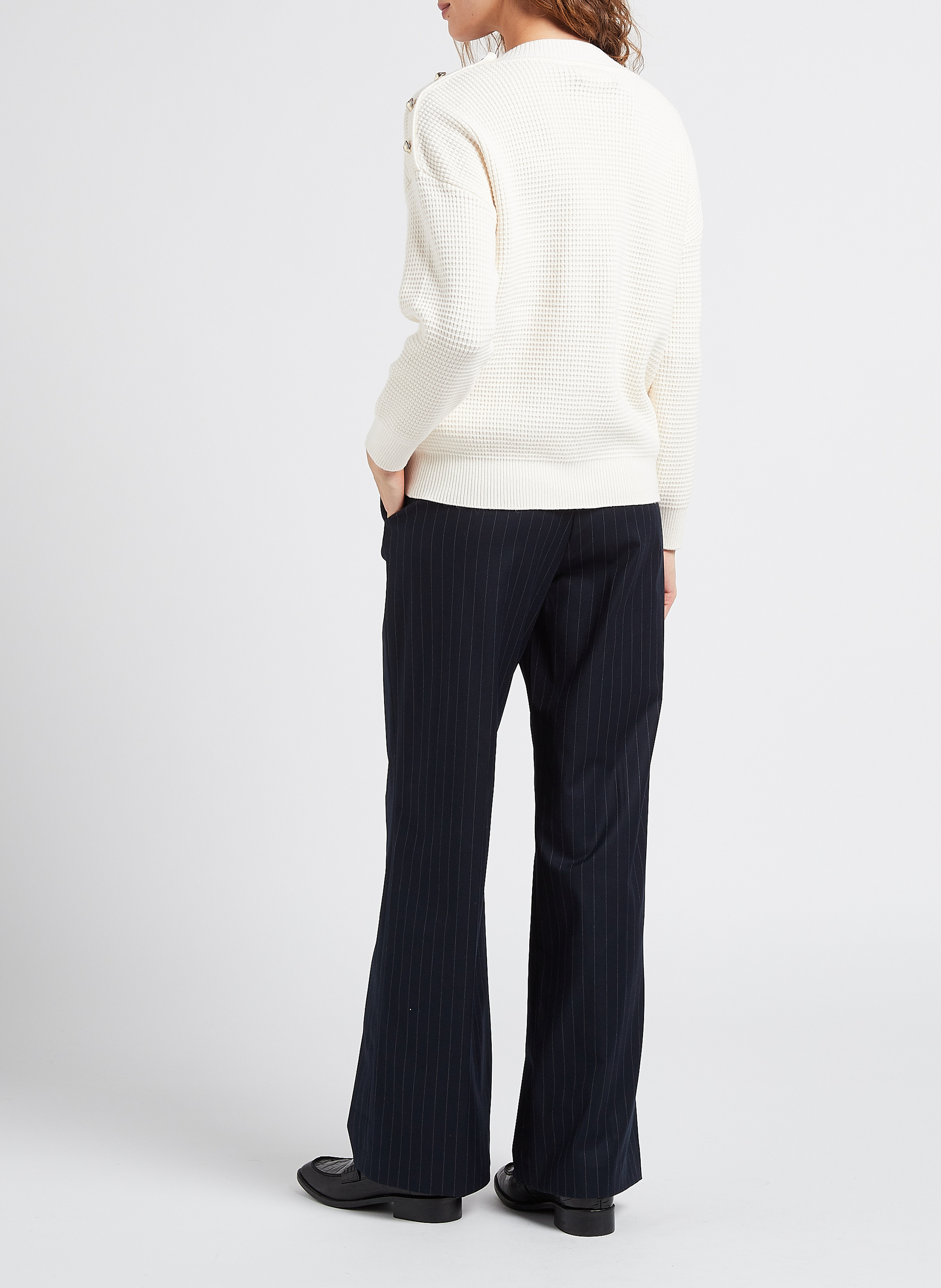 Pantalon taille haute large layla MAISON 123 Bleu