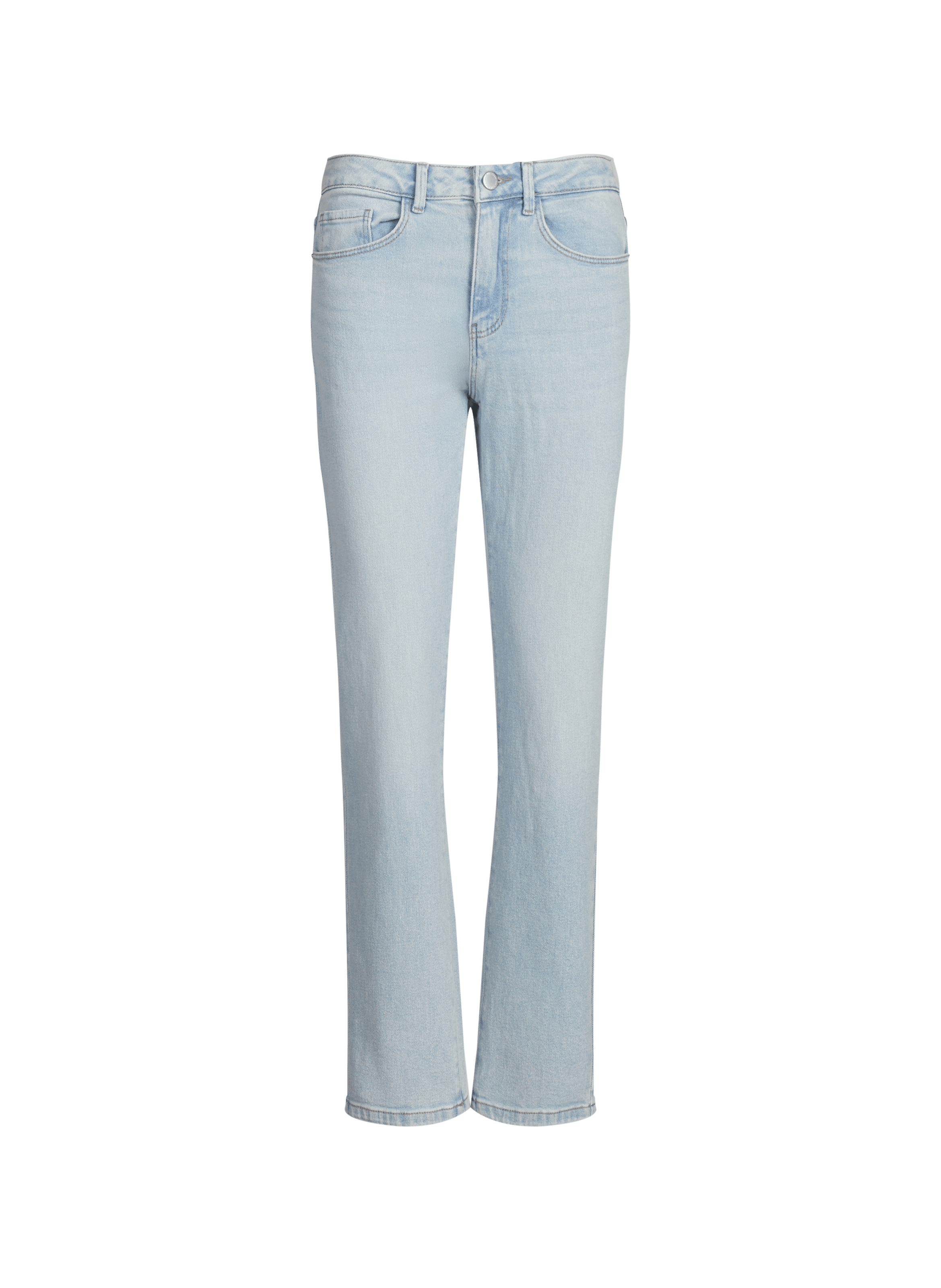 Jeans droit Vialice en coton mélangé VILA Bleu