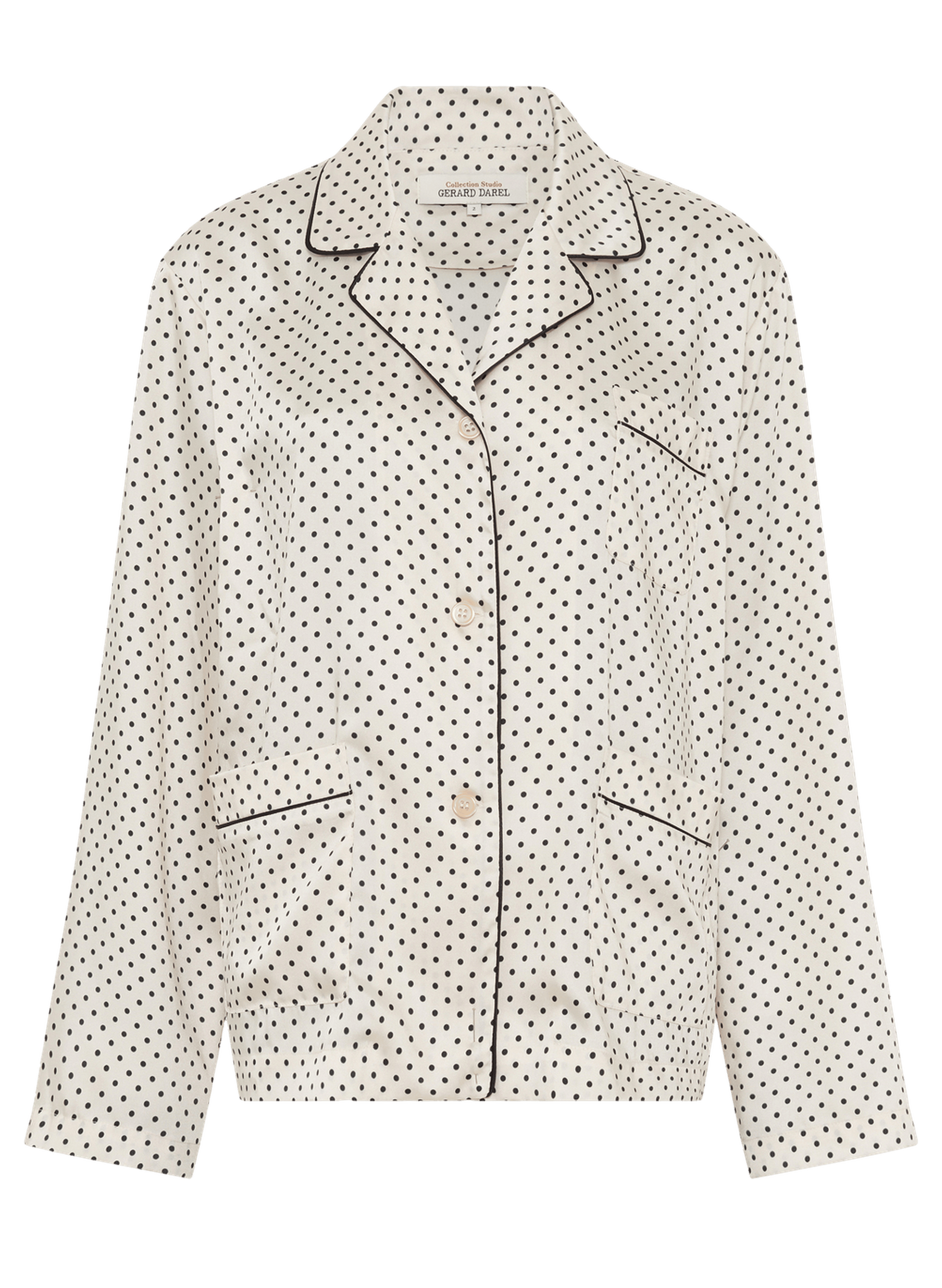 Chemise satinée à pois - cristina GERARD DAREL Beige