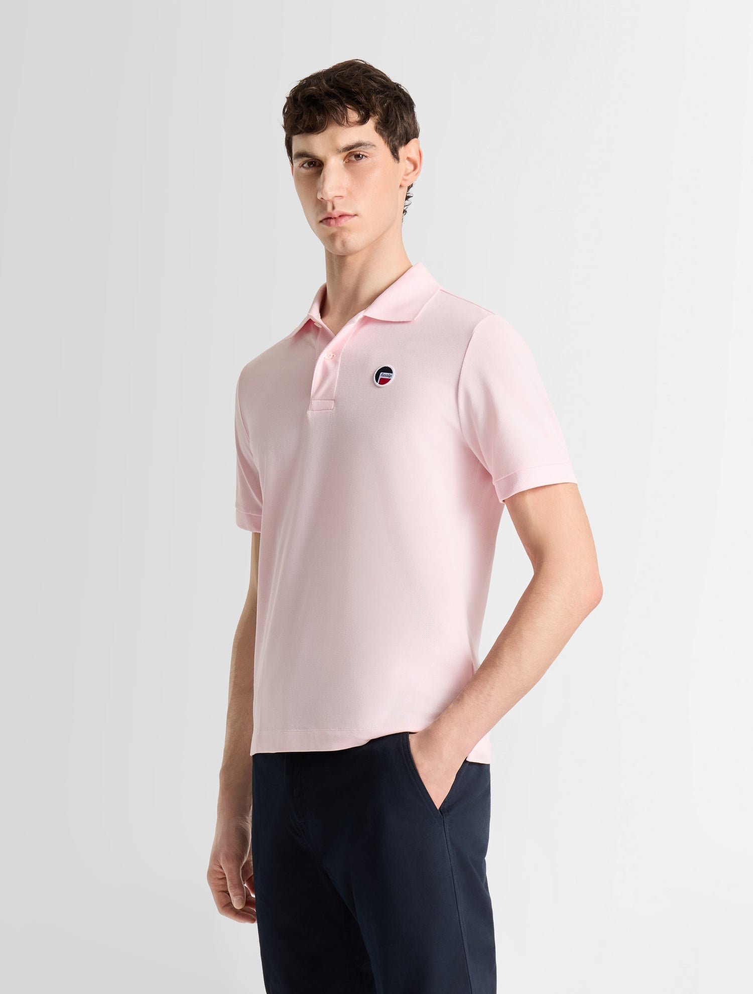 Polo manches courtes gerlo col polo coupe regular FUSALP Rose