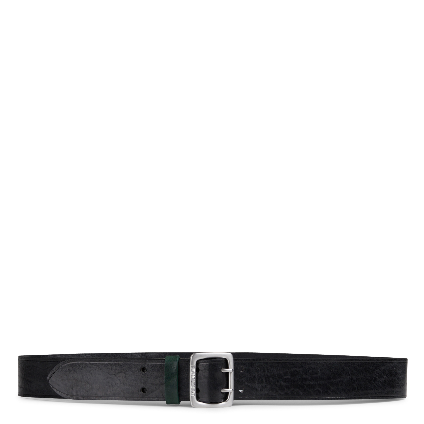 Ceinture large à boucle en cuir buckley ZADIG&VOLTAIRE Noir