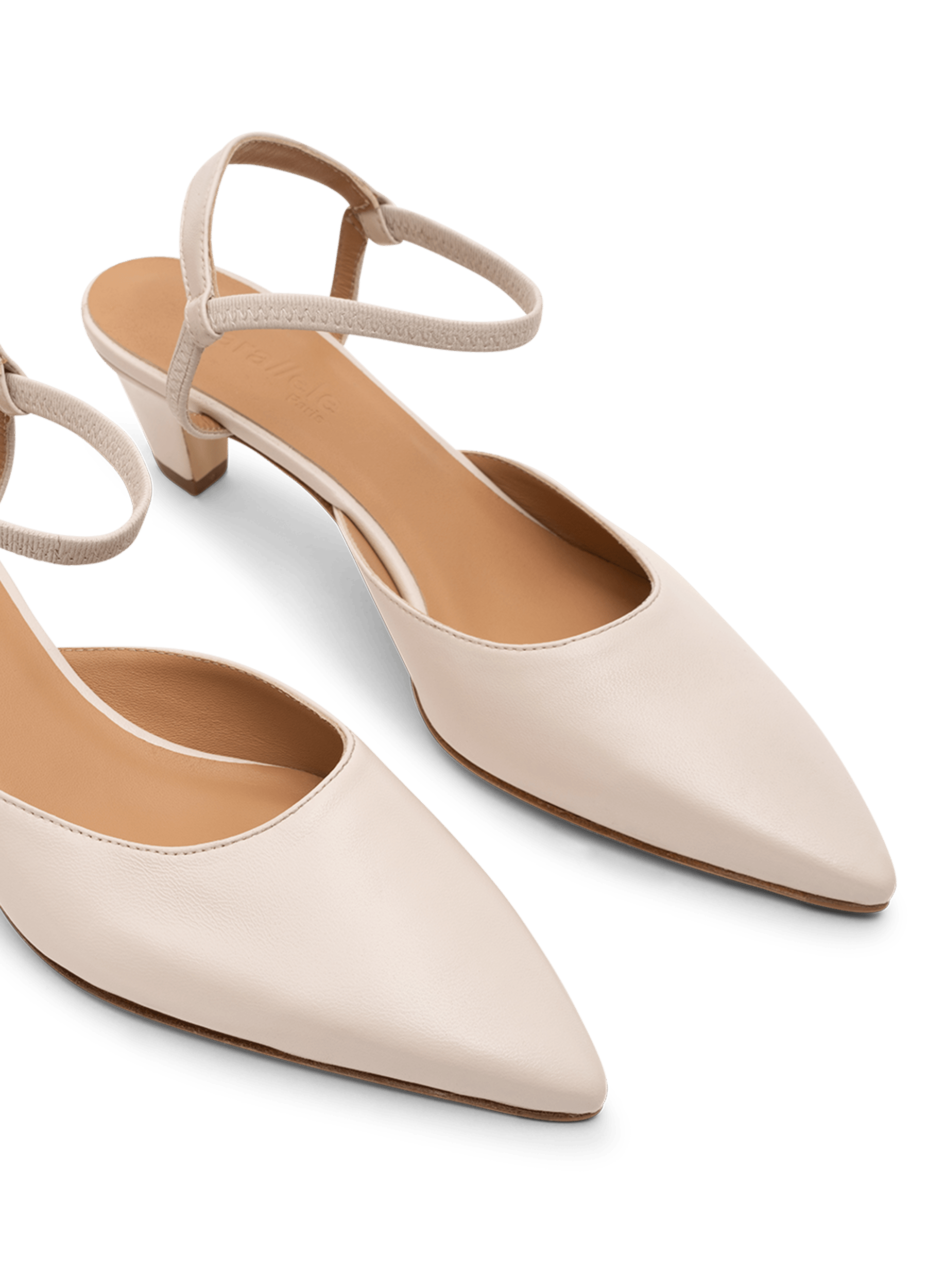 Sling back taylor en nappa PARALLELE Blanc