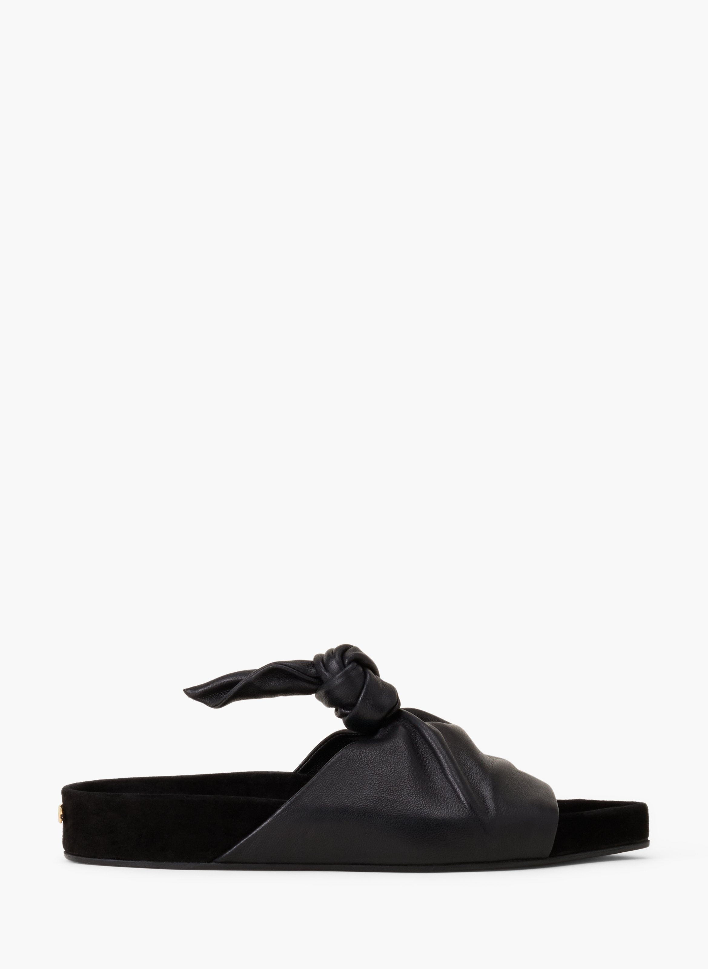 Mule plate cocoon en cuir LANVIN Noir
