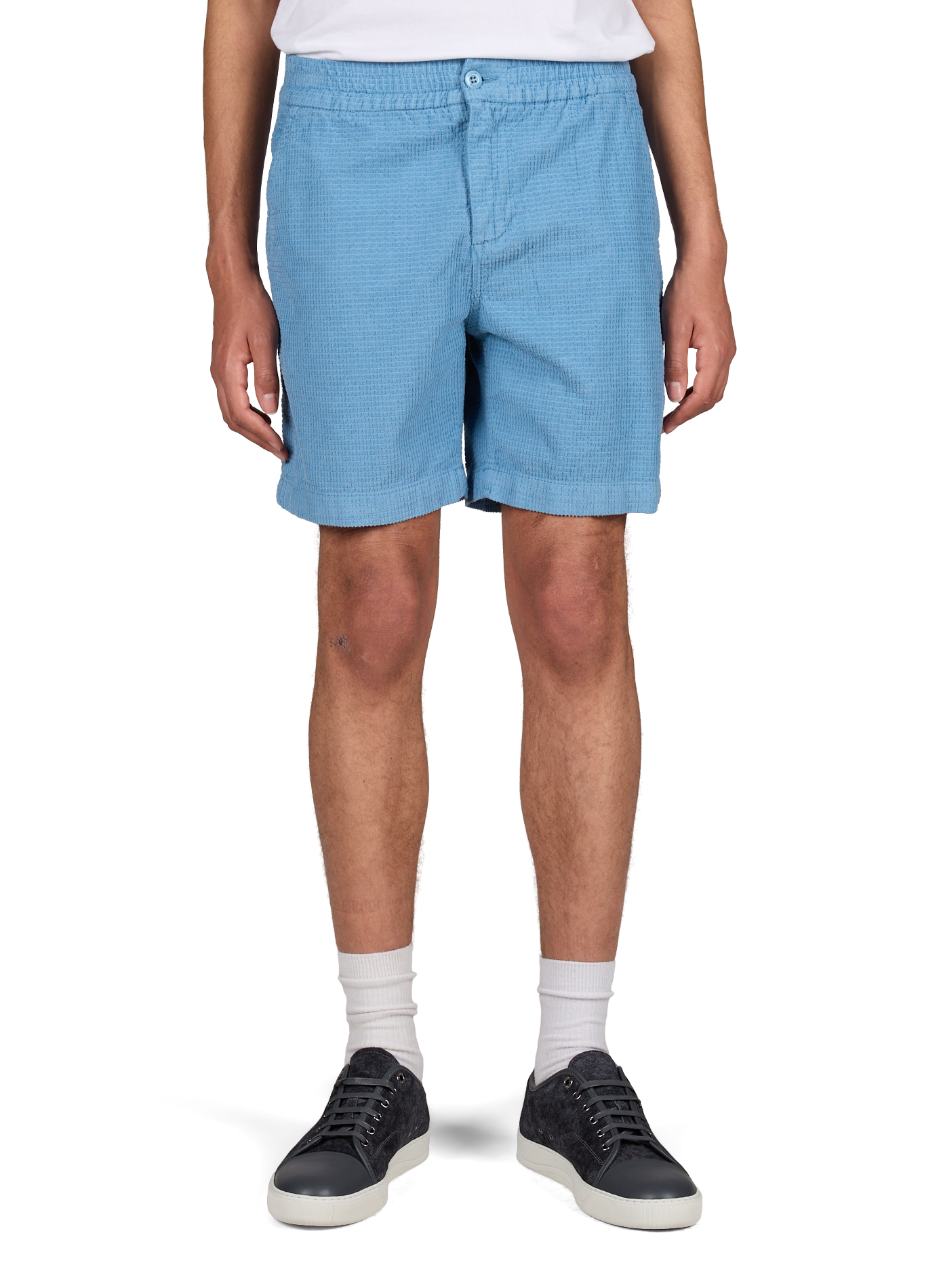 Straight cotton goat shorts FAGUO Blue