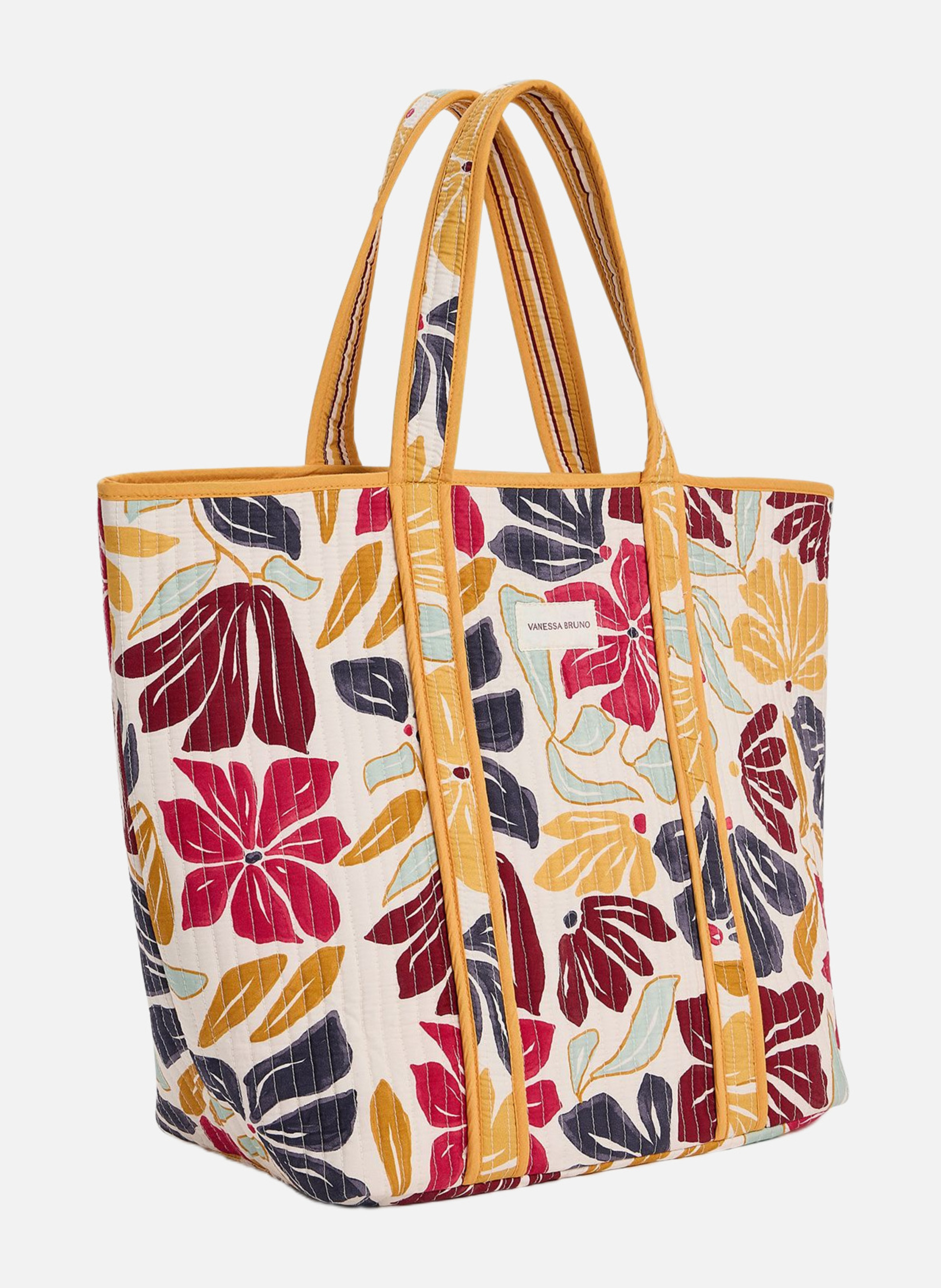 Cabas l zippé en toile VANESSA BRUNO Multicolore