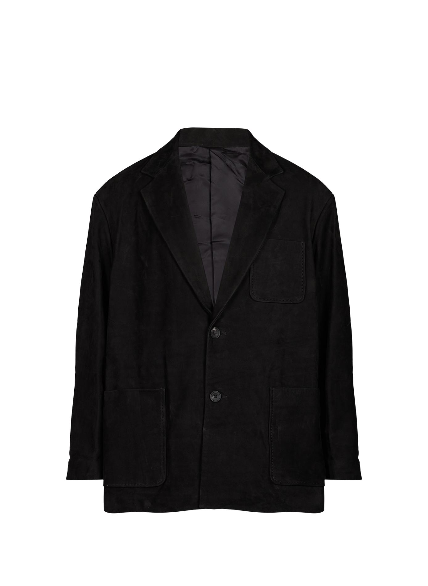 Leather blazer jacket SSSTEIN Black