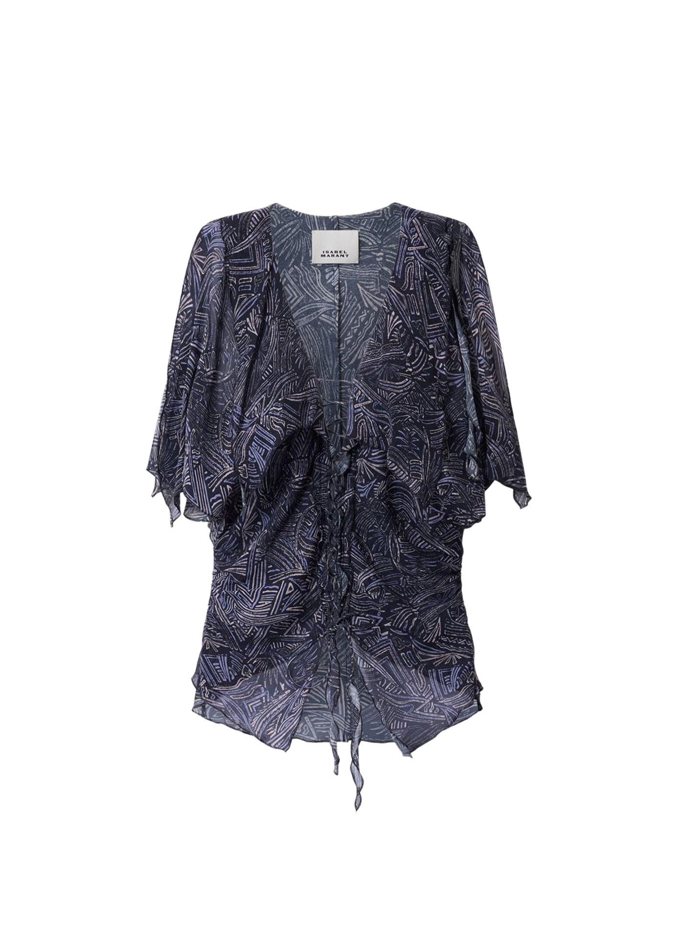 Anliegende Seidenbluse Thanais ISABEL MARANT Blau