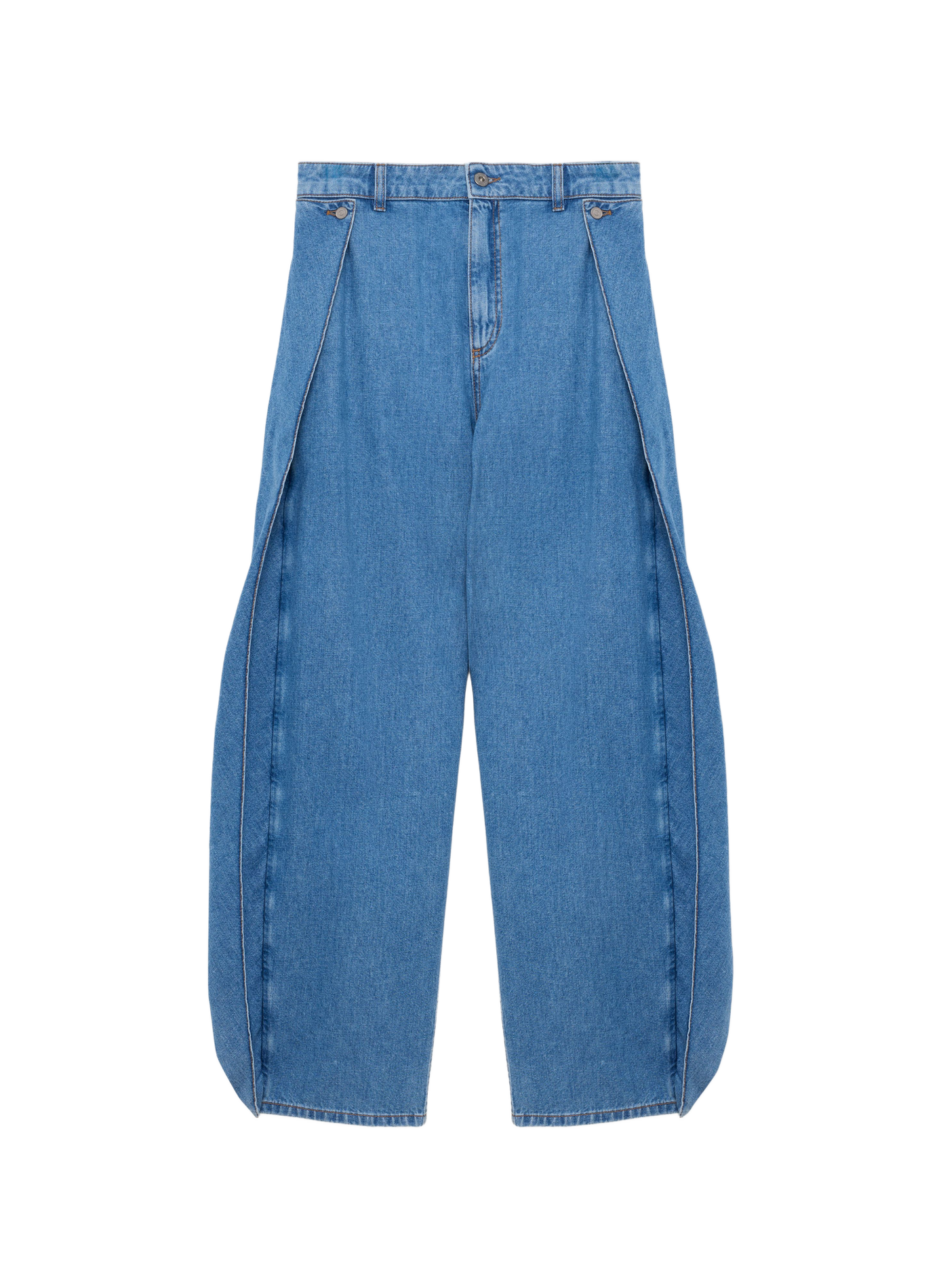 Washed cotton denim jeans LOEWE Blue