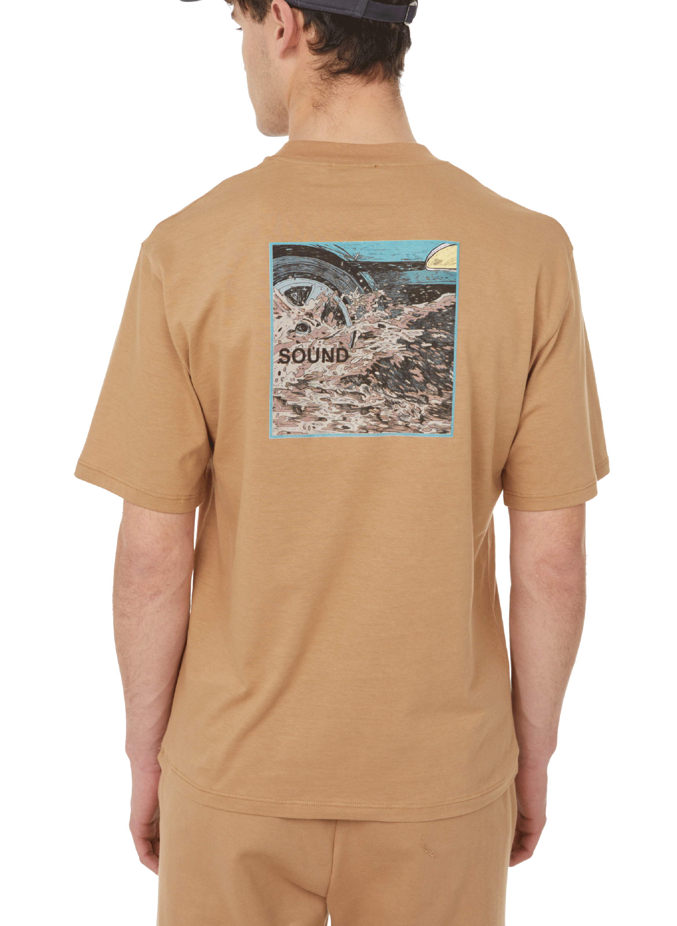 Katoenen t-shirt UNTIL THE NIGHT IS OVER Beige