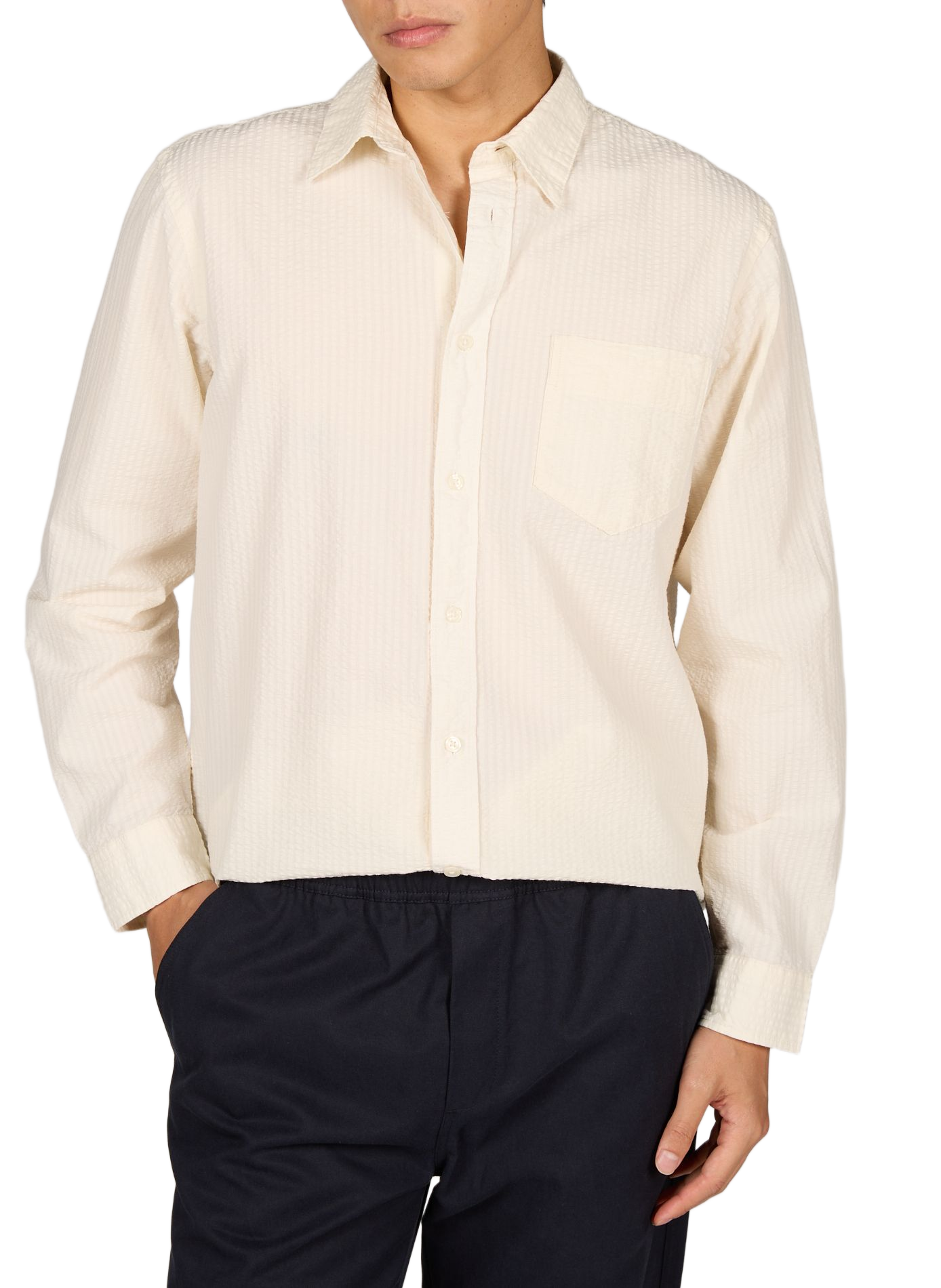 Gerade Baumwollbluse SELECTED Beige
