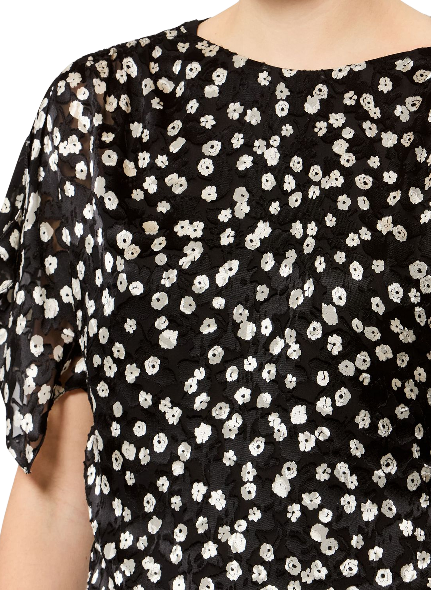 Top Hervane en soie imprimée ISABEL MARANT Noir