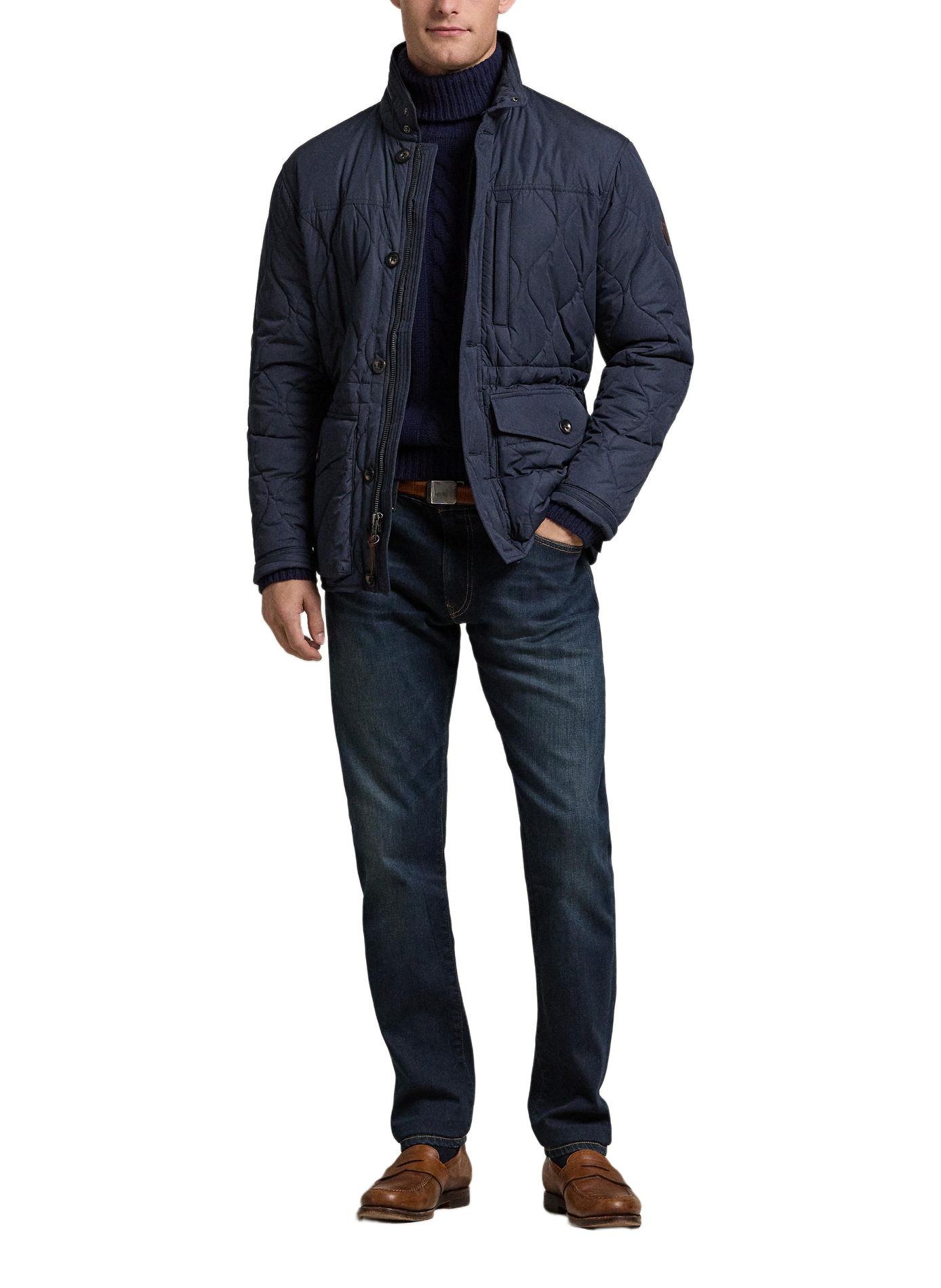 Straight-leg cotton-blend jeans POLO RALPH LAUREN Blue