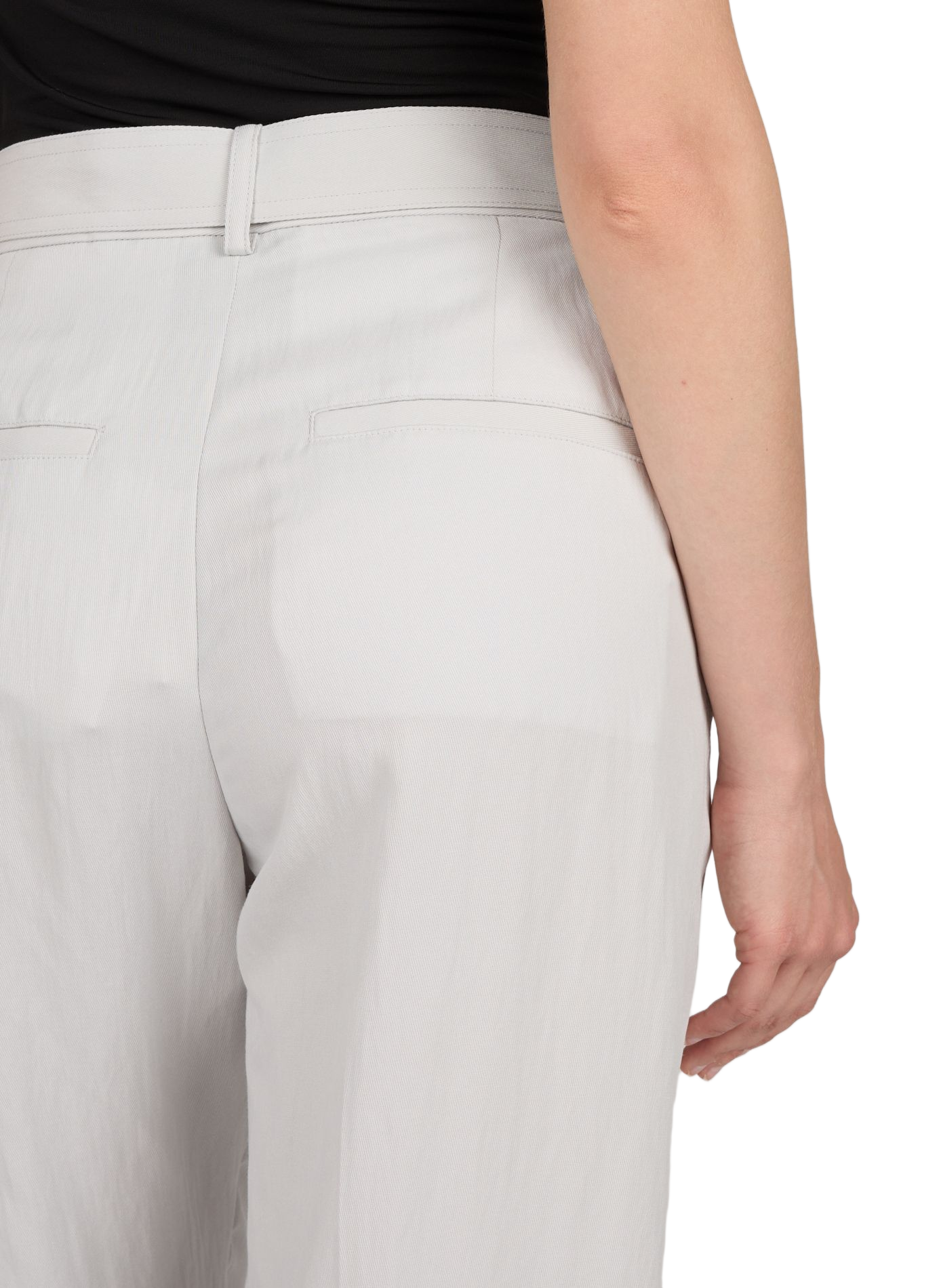 Pantalon large plissé à taille mi-haute à ceinture amovible HELMUT LANG Beige