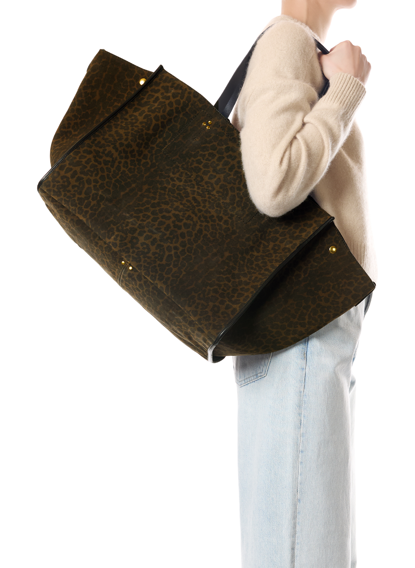 Ledertasche Leon Einkaufstasche JÉRÔME DREYFUSS Khaki