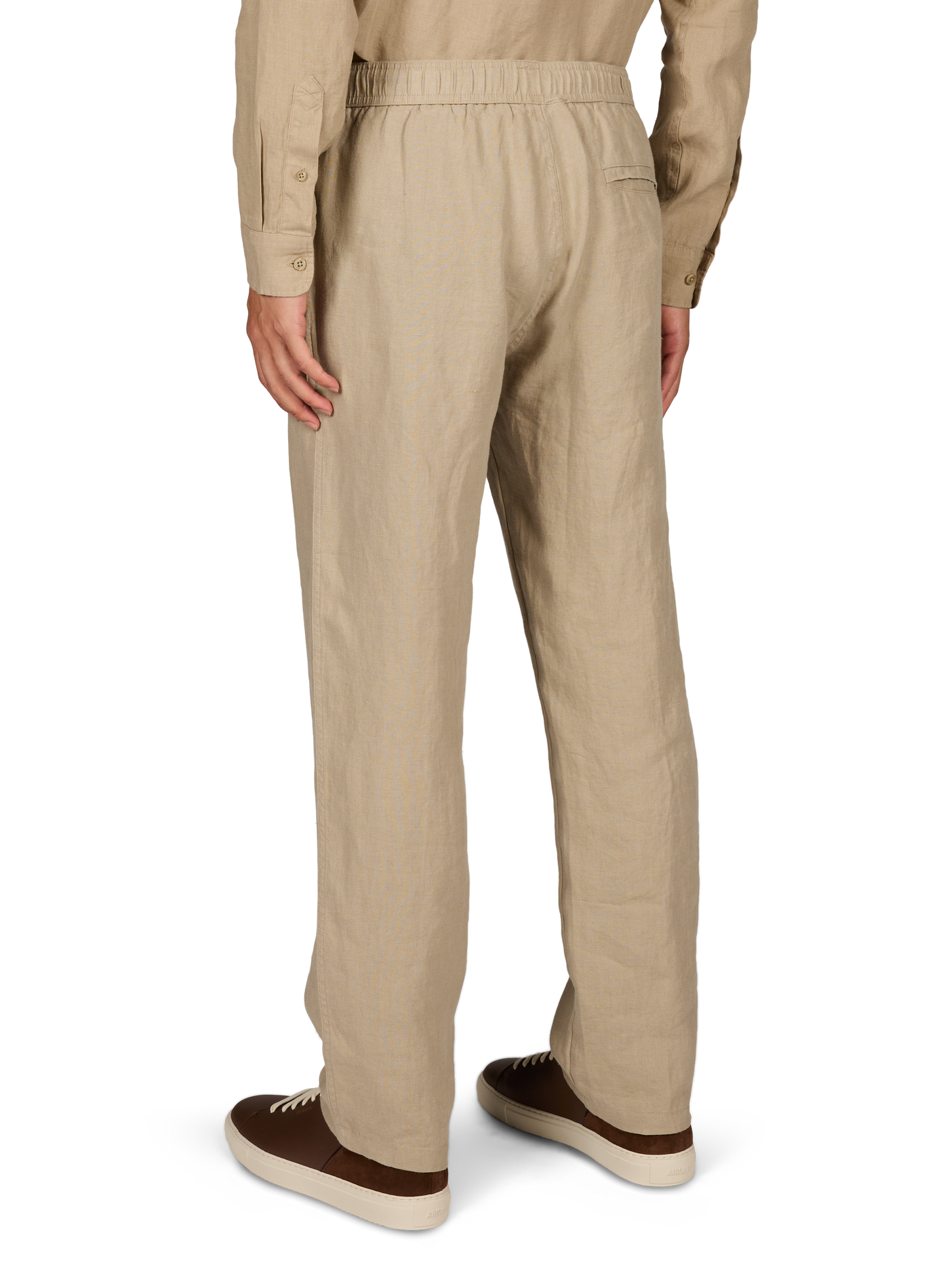 Hochtaillierte einfarbige Hose SAMSOE SAMSOE Beige