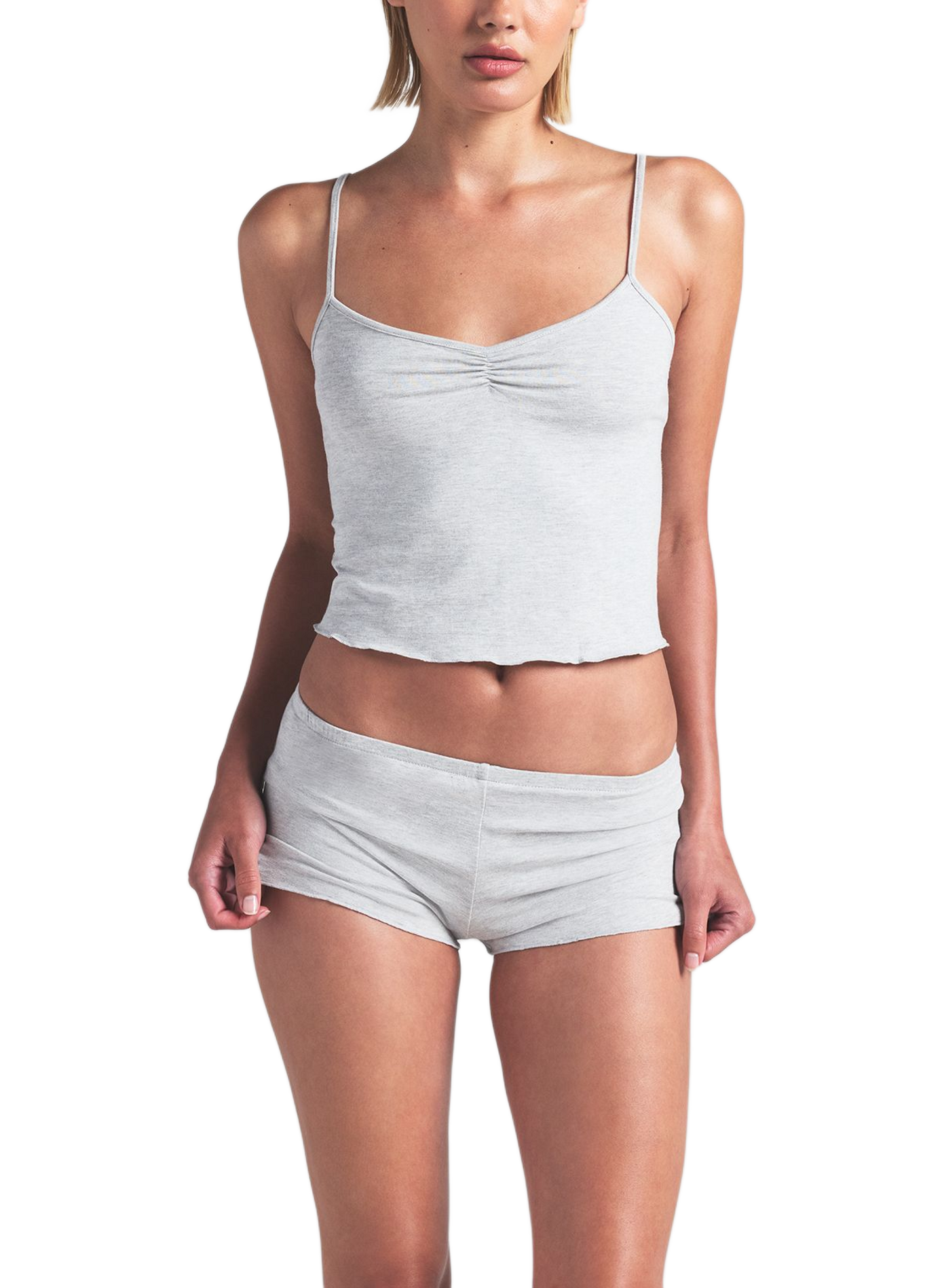 Pyjama-Set mit Tanktop und Shorts SKIMS Grau
